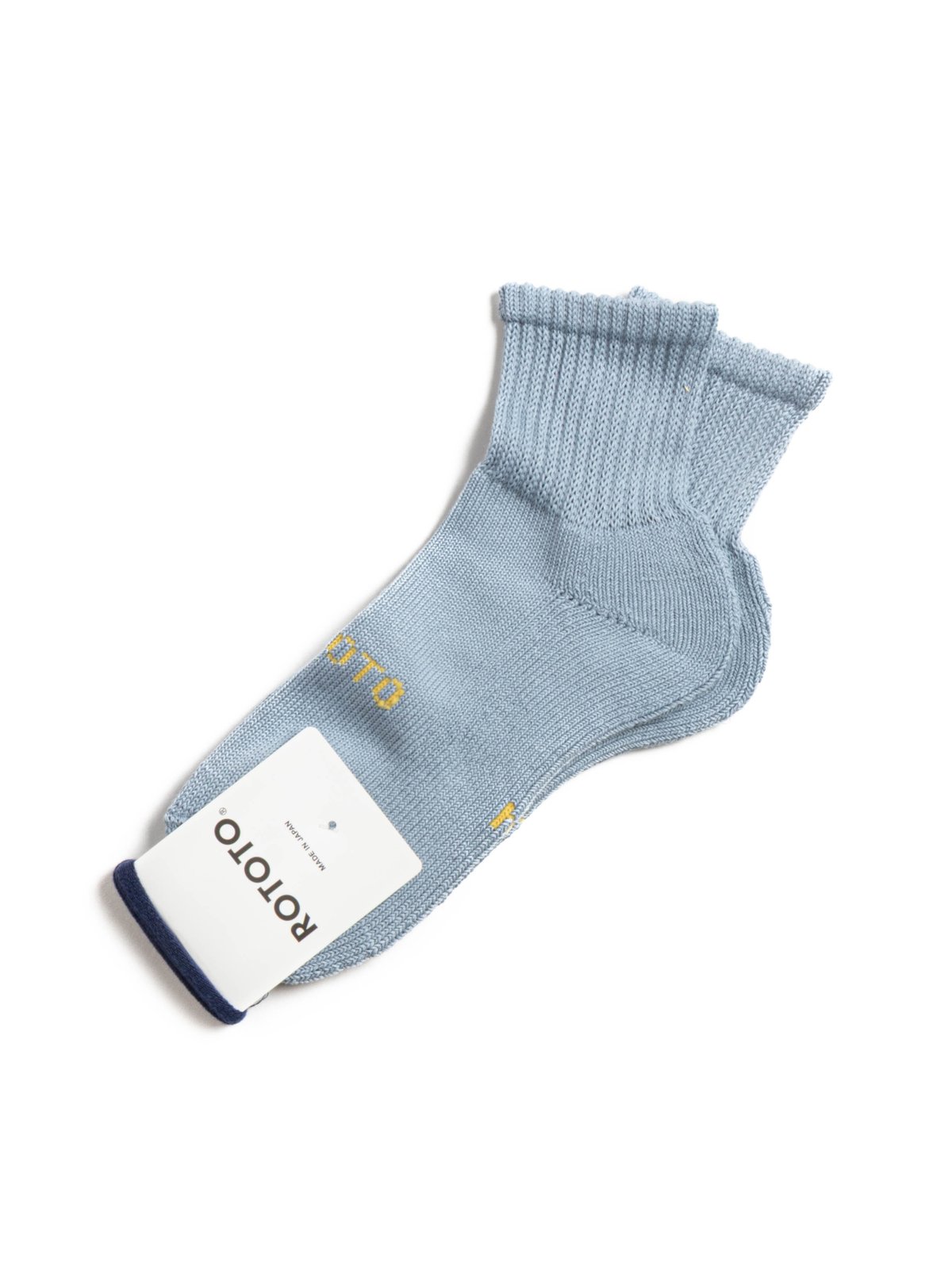 (R1667) EVERYDAY PILE ANKLE SOCKS L.BLUE - Image 2
