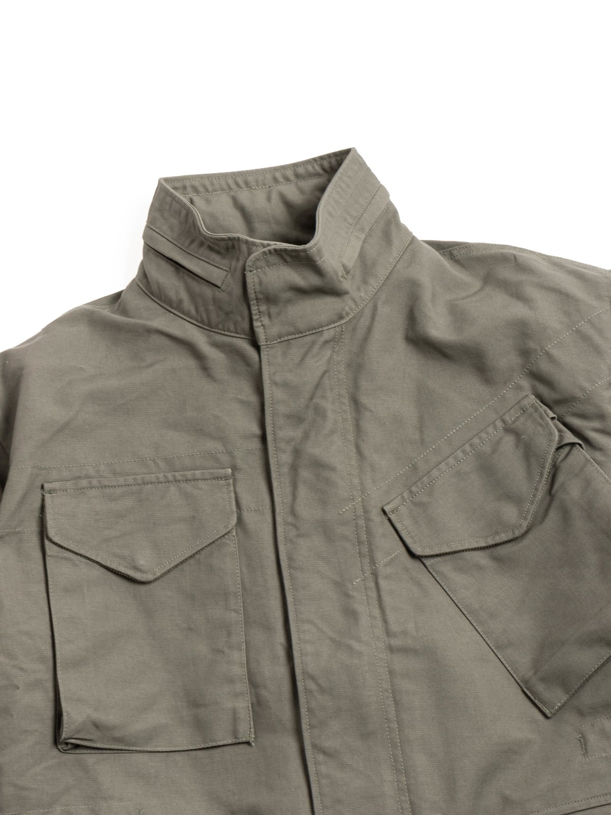 M65 FIELD JACKET / OLIVE COTTON DOUBLE CLOTH - Image 2