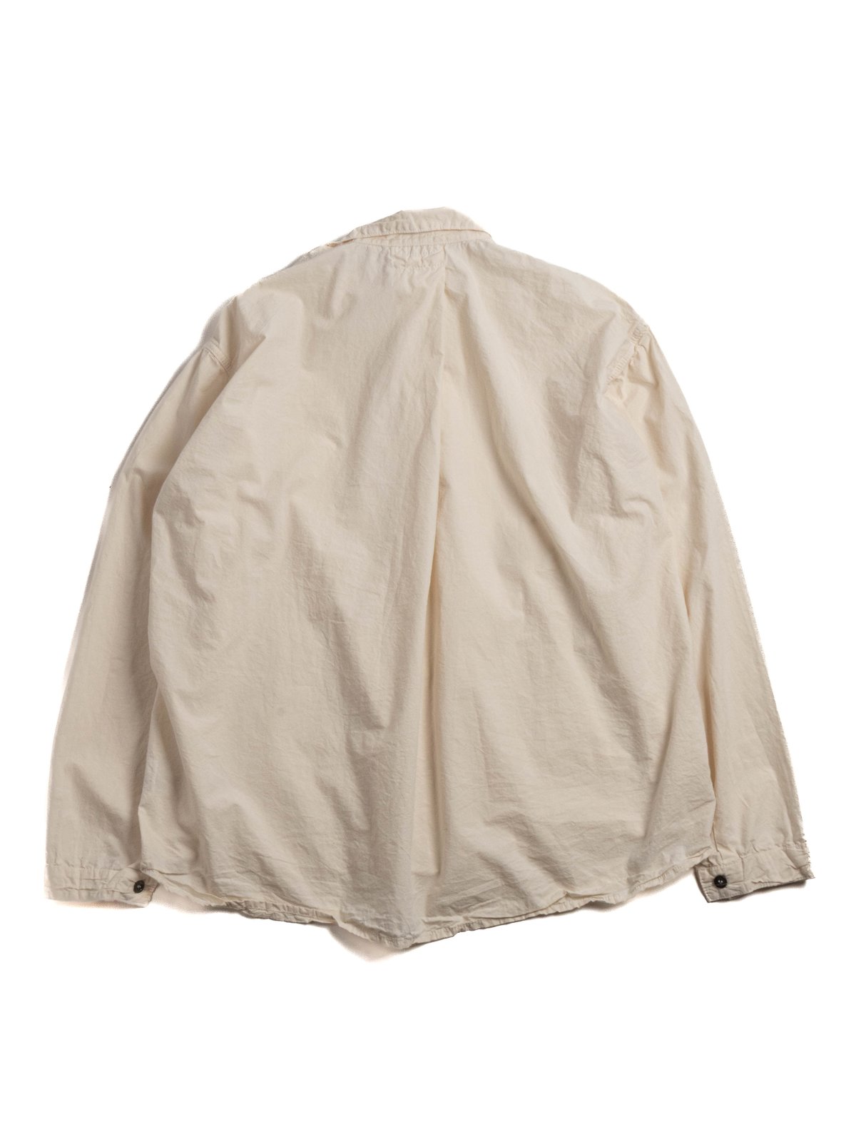 TYPE 468 FLIPPED COLLAR SHIRT ECRU LAWN RINSED - Image 6
