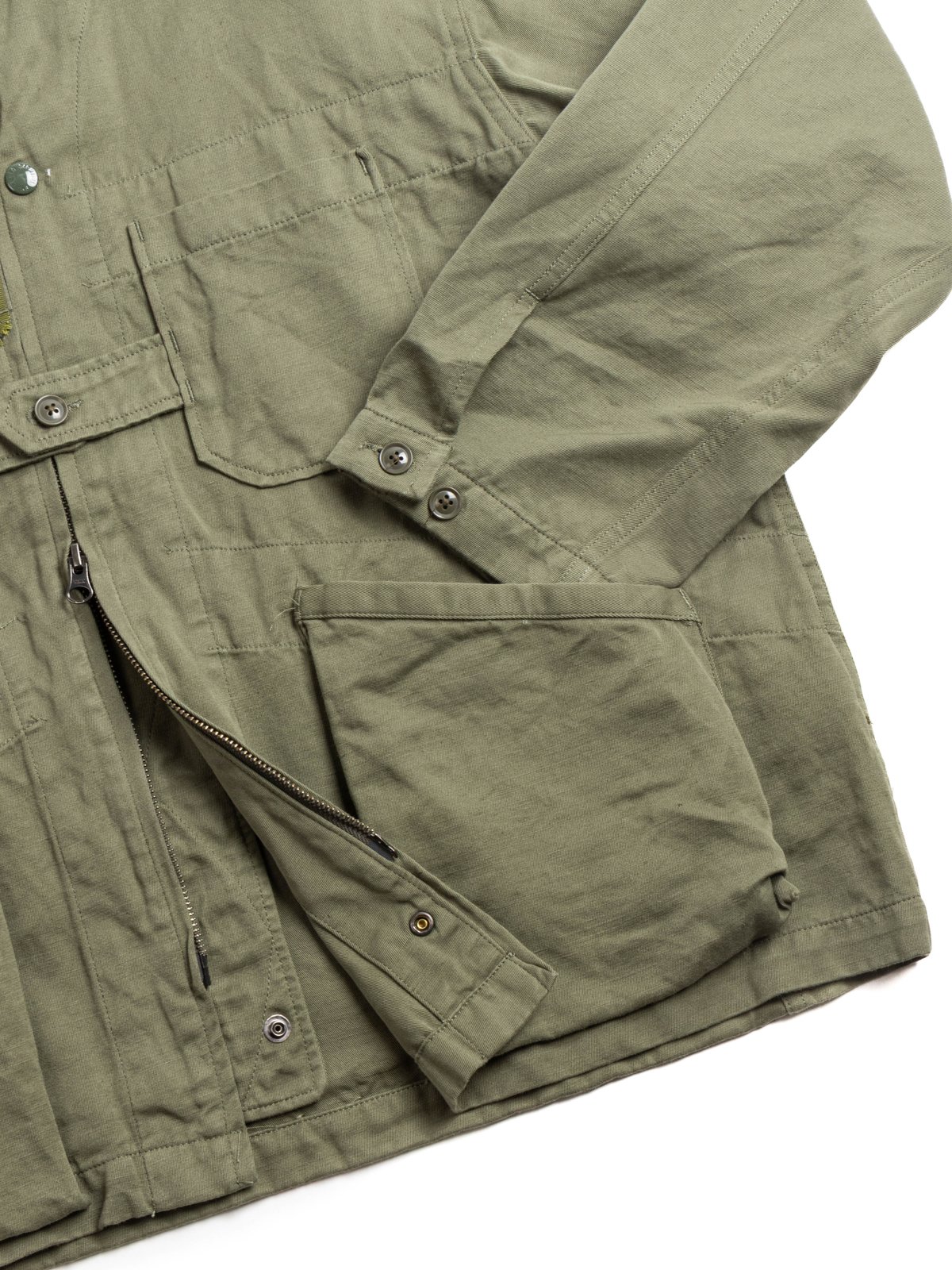 CARDIGAN JACKET OLIVE CL HEAVY TWILL - Image 3
