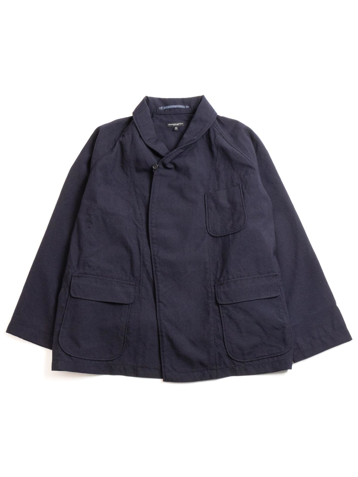SMOKING JACKET DARK NAVY UNIFORM SERGE by Engineered Garments The