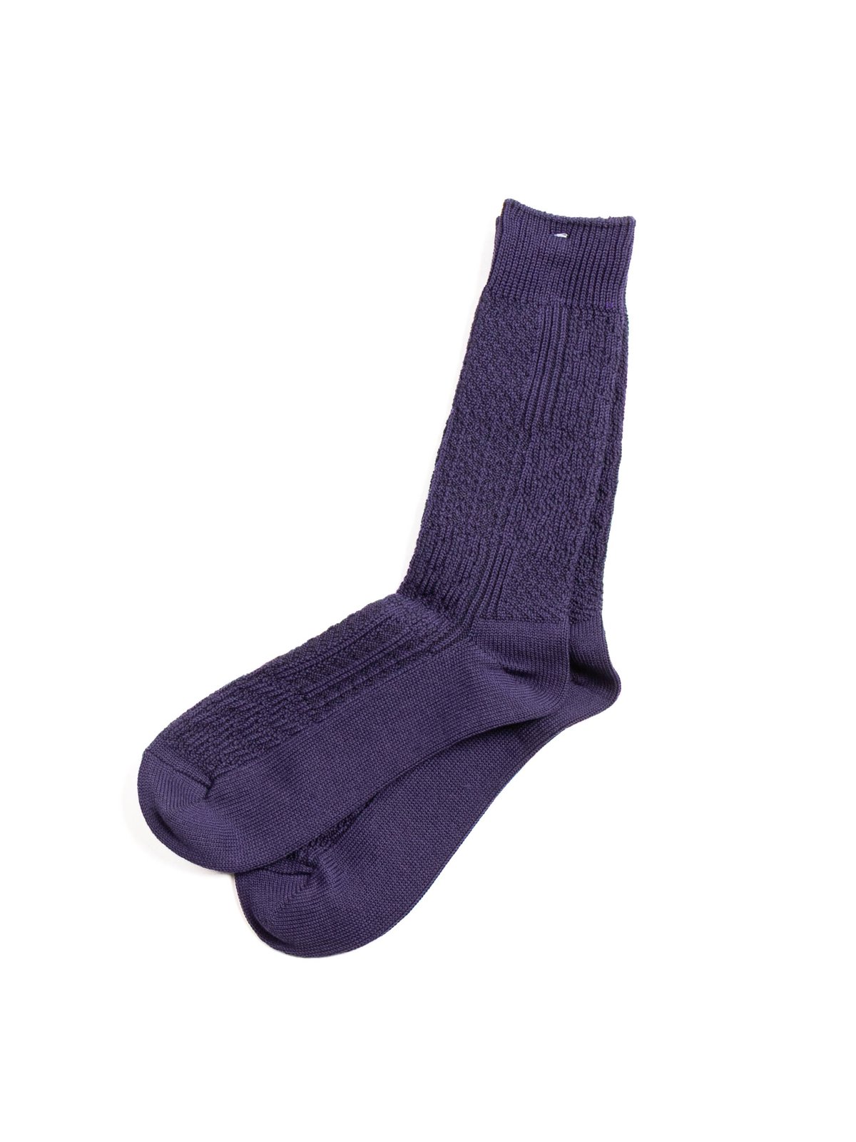 MULTI WEAVE CREW / ORGANIC COTTON GRAPE - Image 2