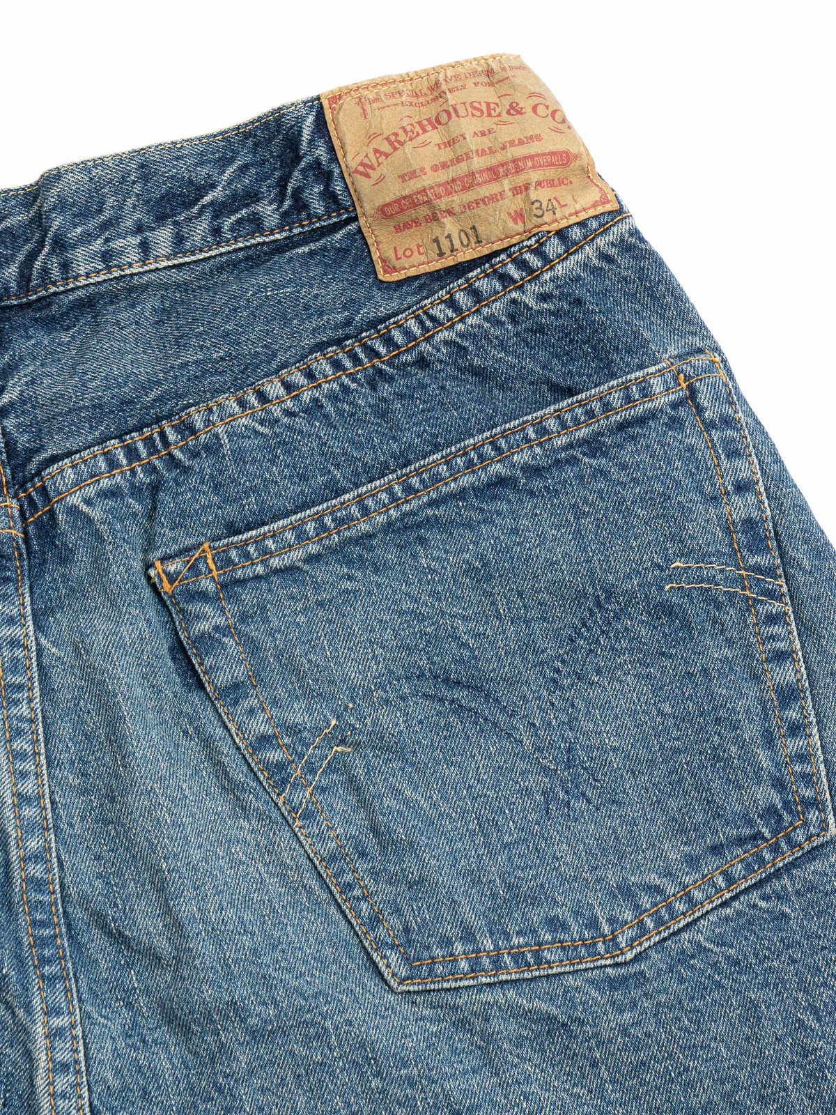LOT 2ND HAND SERIES 1101 USED WASH 12OZ DENIM JEAN - Image 5