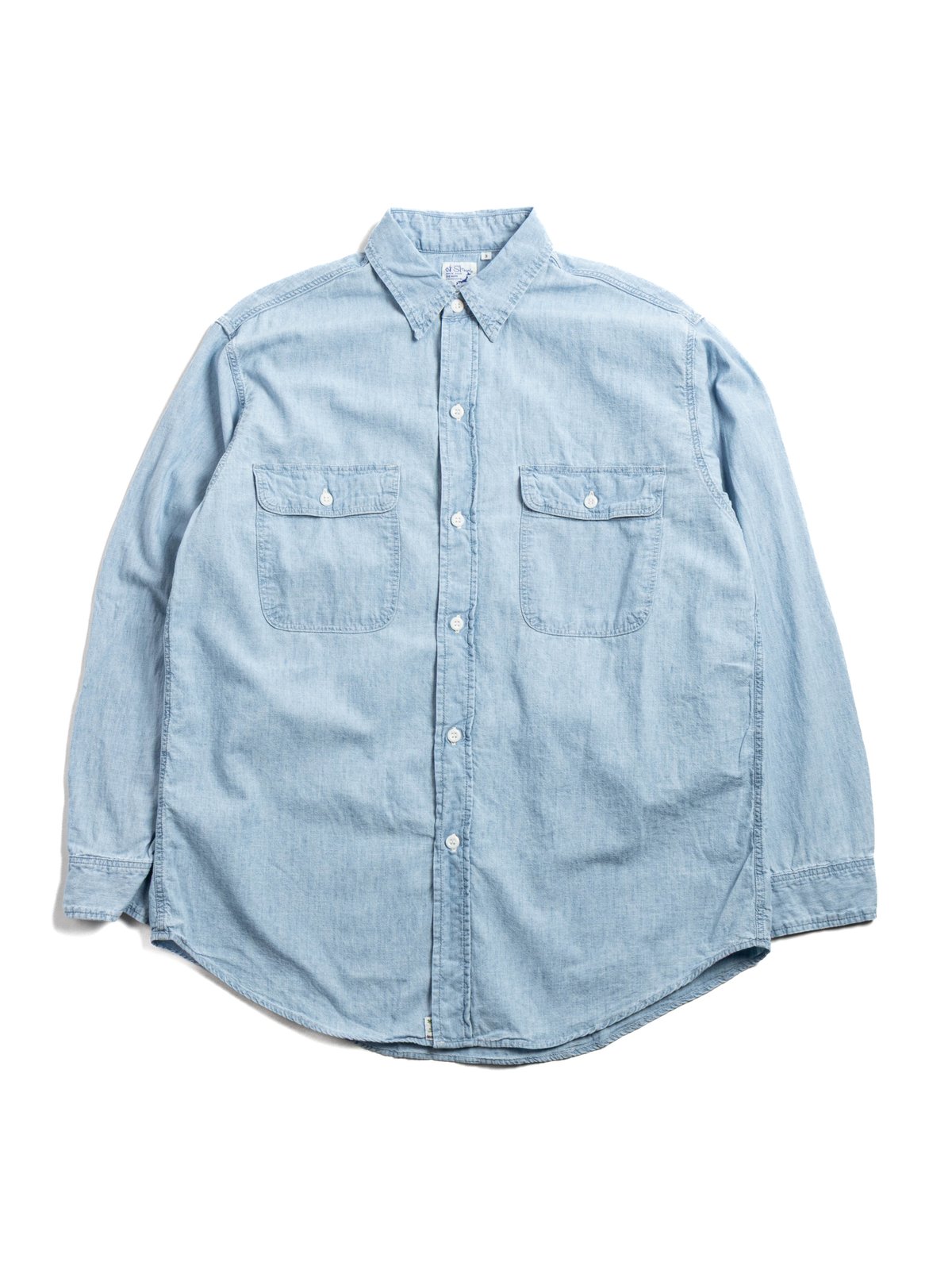 (8064) WORK SHIRT CHAMBRAY BLECHED  - Image 1