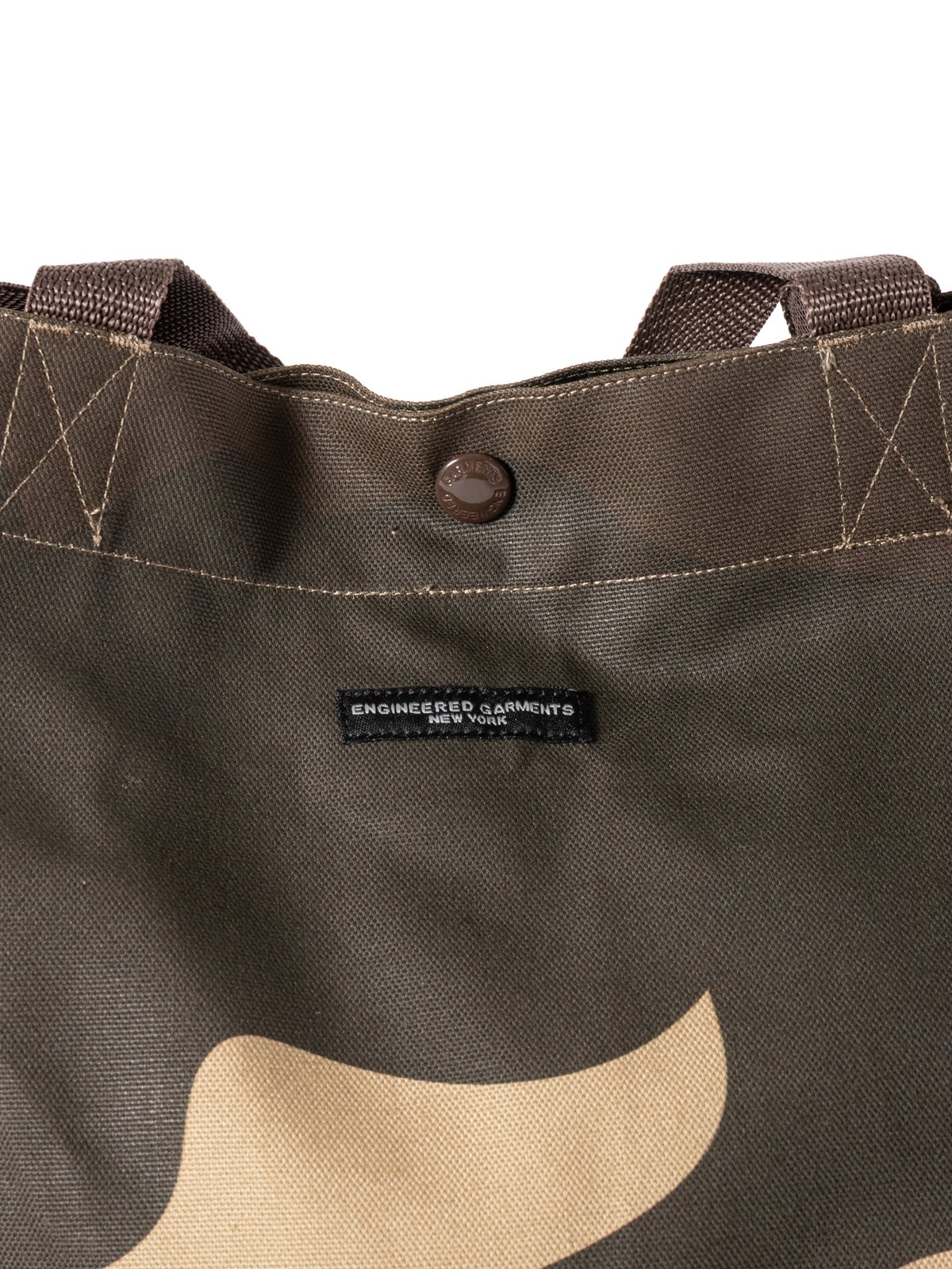 CARRY ALL TOTE / BROWN MAMMOTH DUCK CAMO CANVAS - Image 2