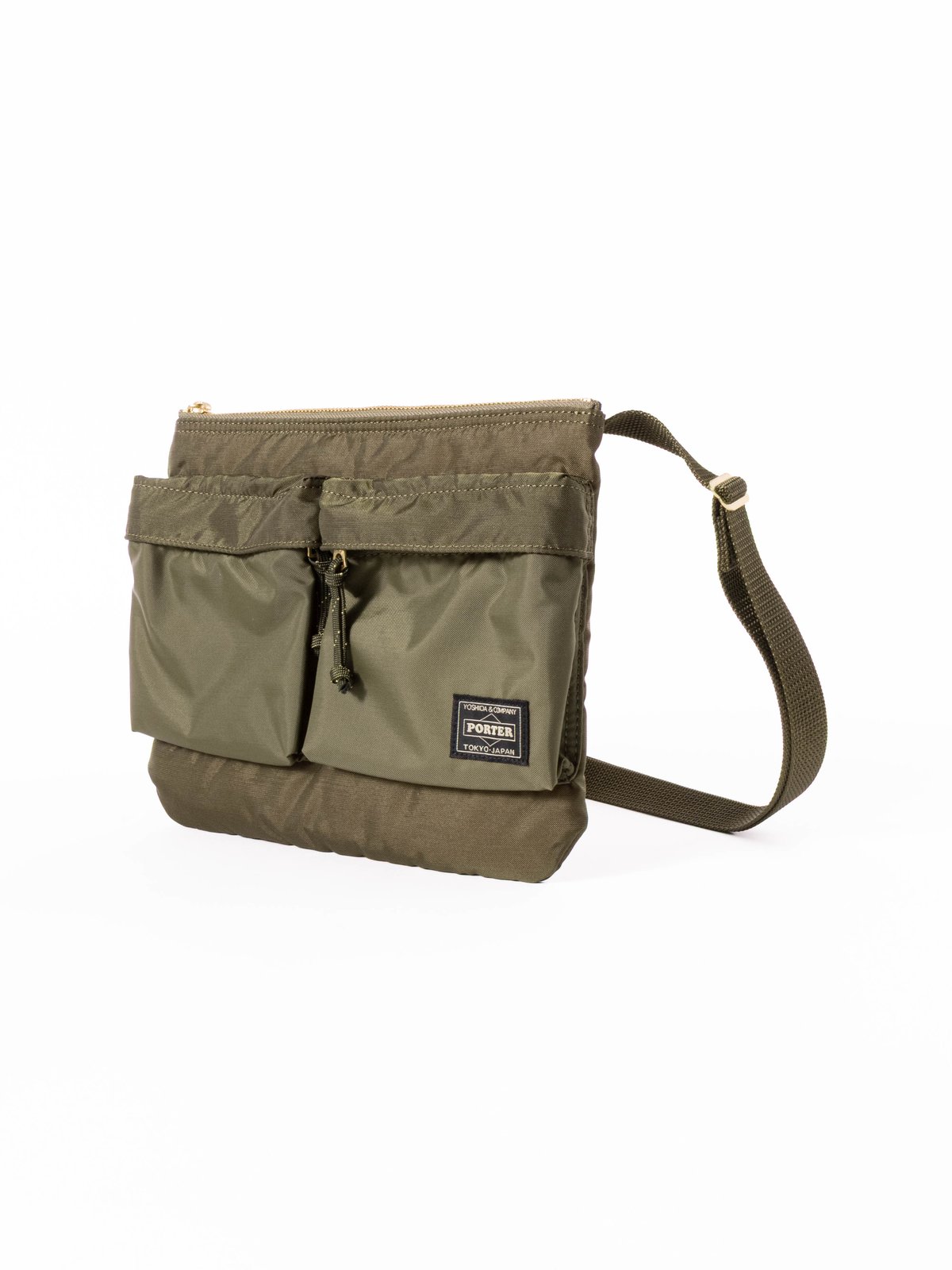 PORTER FORCE SHOULDER BAG 2 OLIVE - Image 2