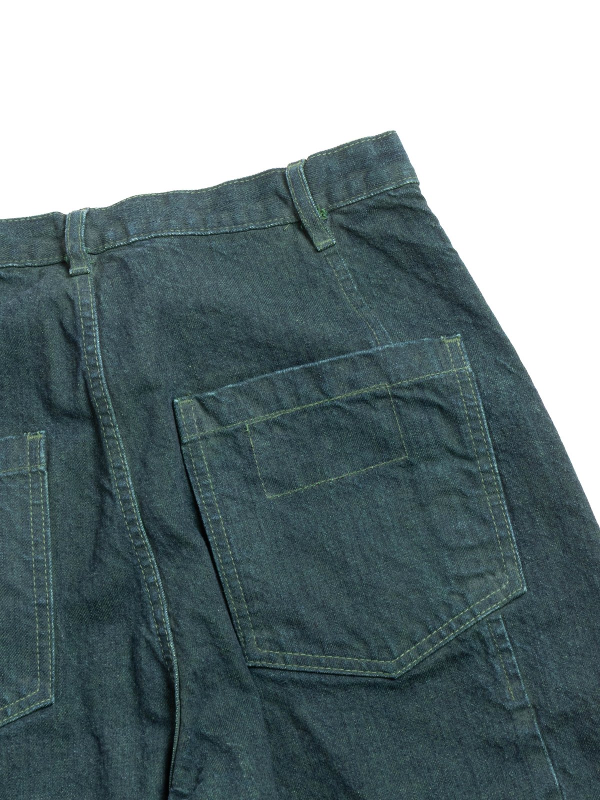 WORK 59 STRAIGHT JEAN ITALIAN SELVAGE DENIM MANTIS GREEN - Image 5