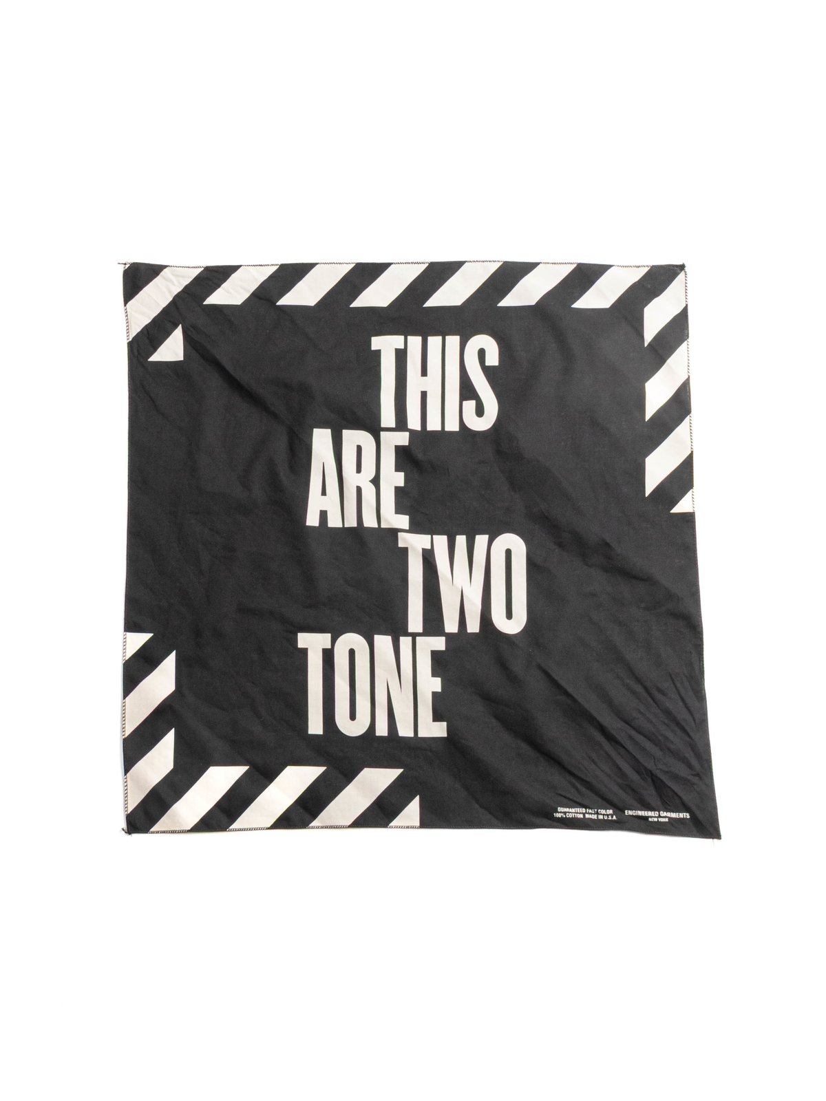 PRINTED BANDANA 2 TONES BLACK - Image 3