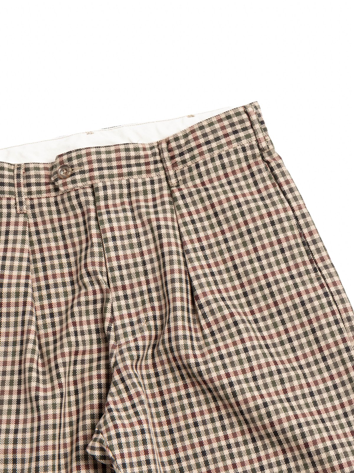 CARLYLE PANT / BROWN / OLIVE HEAVY GUN&ndash;CLUB CHECK - Image 2