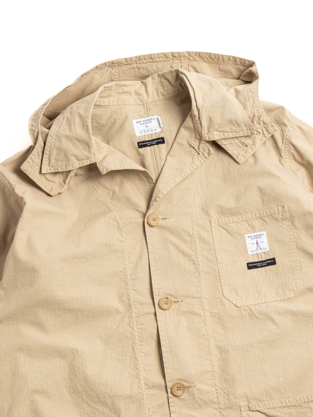 SHOP COAT GARMENT DYED KHAKI - Image 2