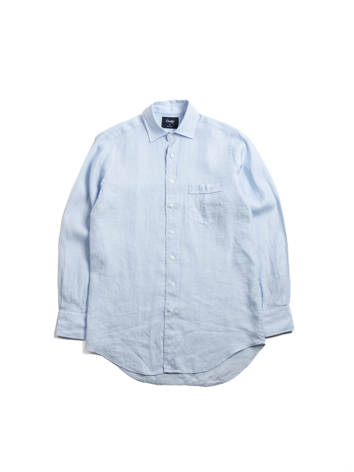 THE LINEN SUMMER SHIRT SKY BLUE - Image 1