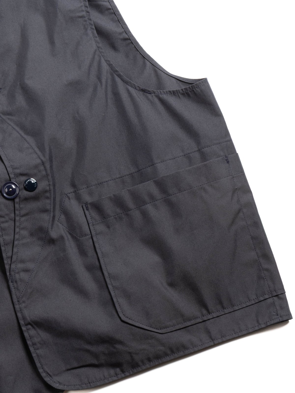 UPLAND VEST DK.NAVY LT WEIGHT NYCO TWILL  - Image 4