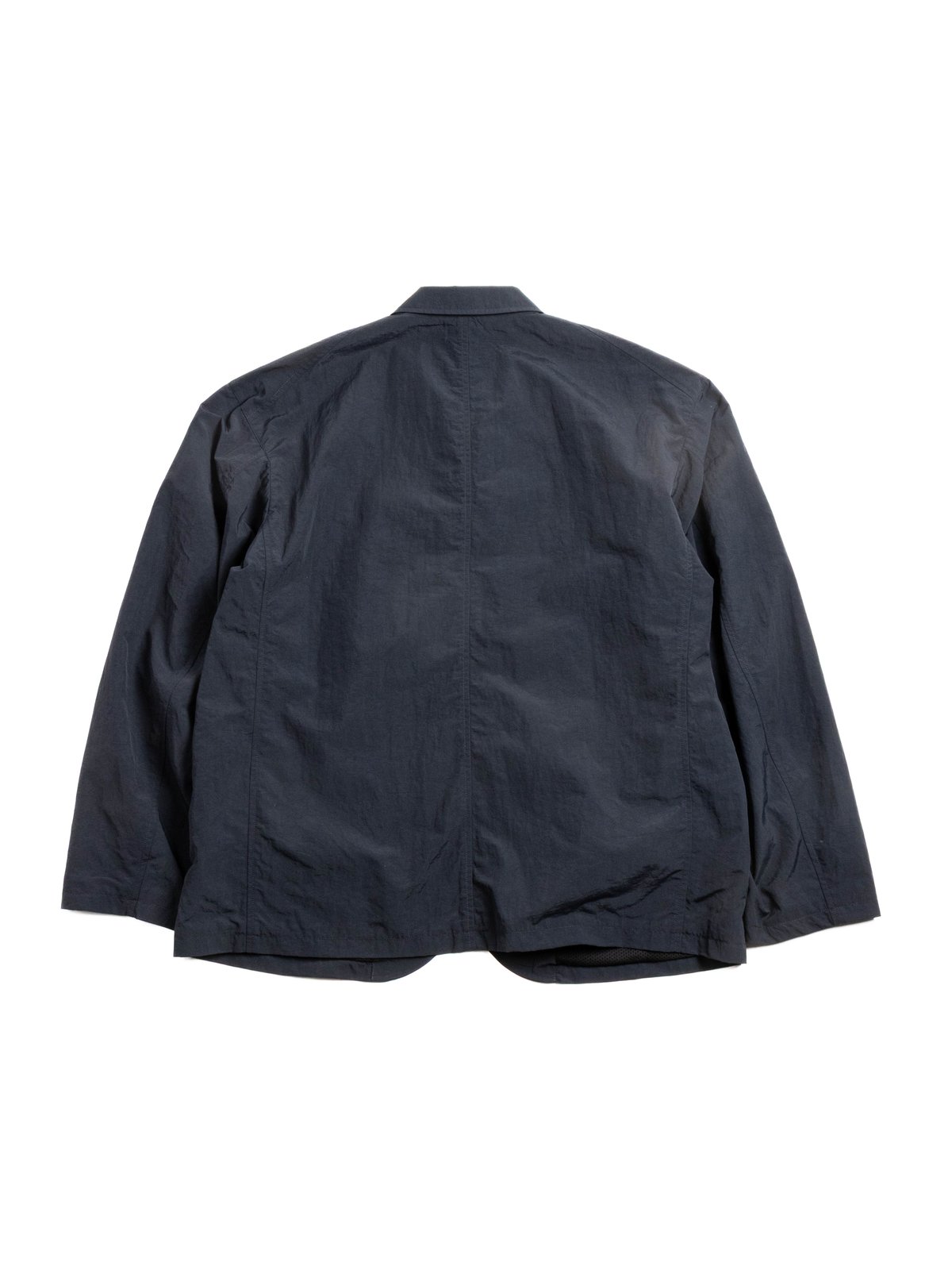 NYLON TUSSAR WASHER TAILORED JACKET NAVY - Image 4