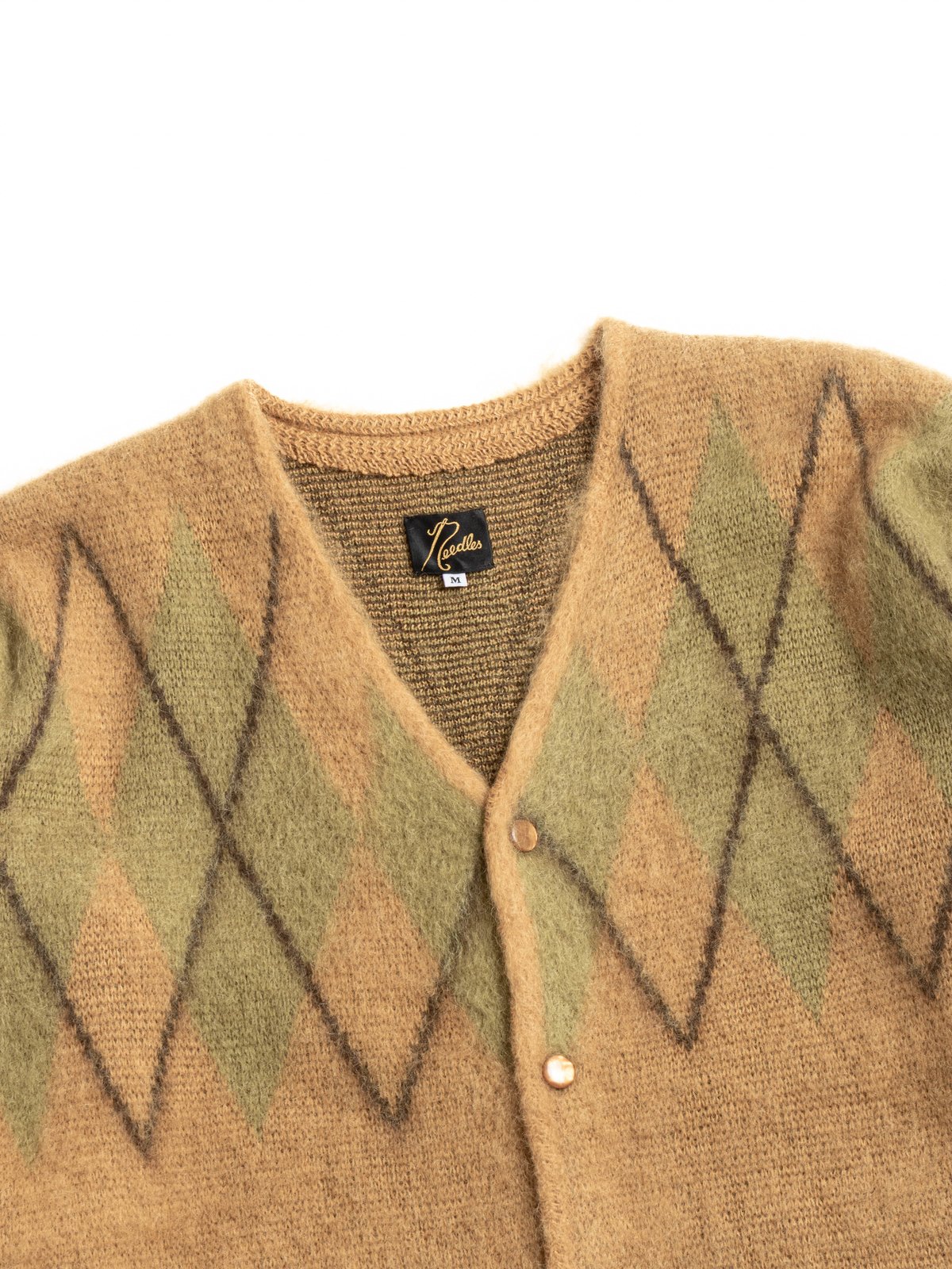 NEEDLES MOHAIR CARDIGAN – ARGYLE - Image 2