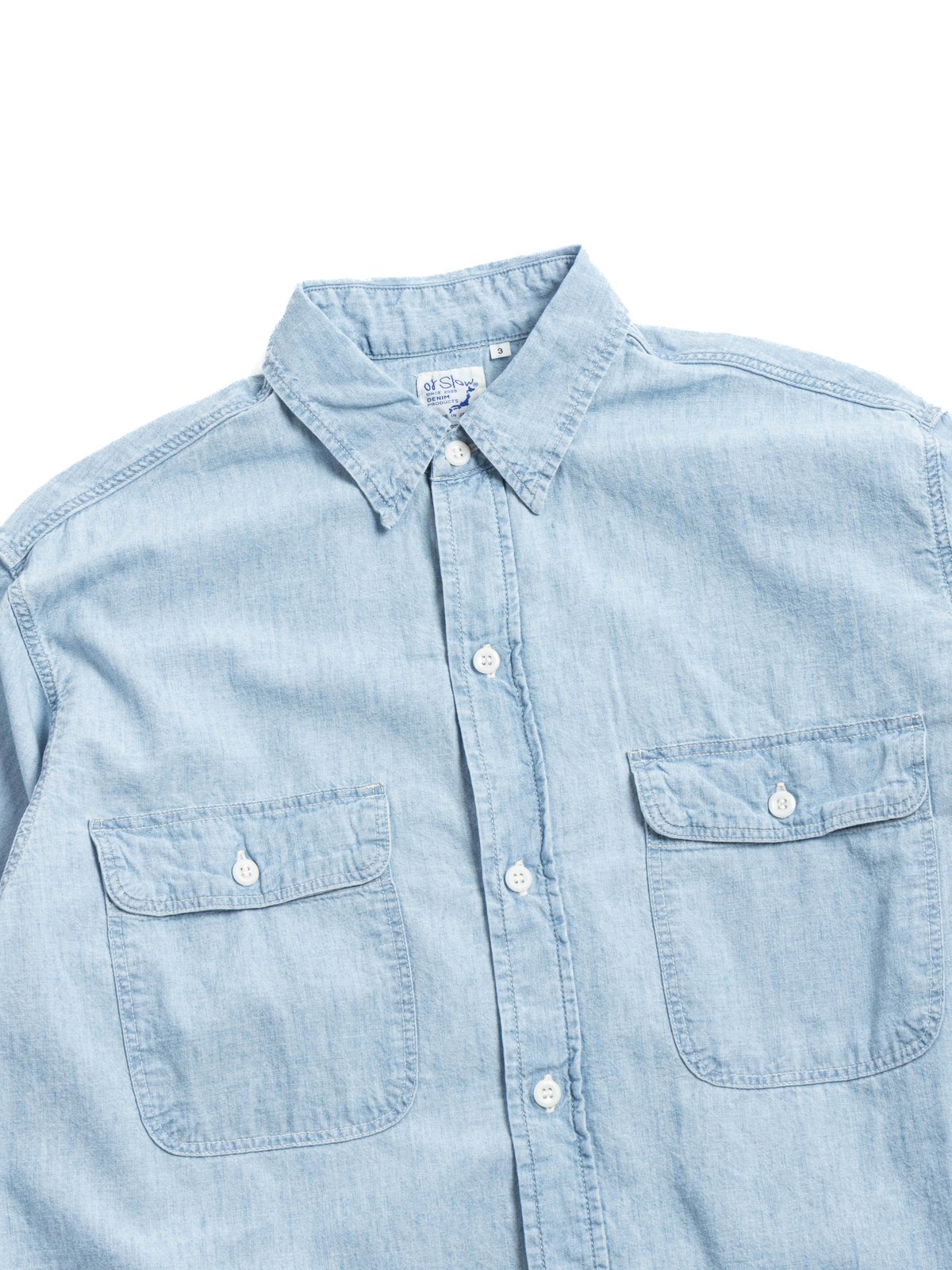 (8064) WORK SHIRT CHAMBRAY BLECHED  - Image 2