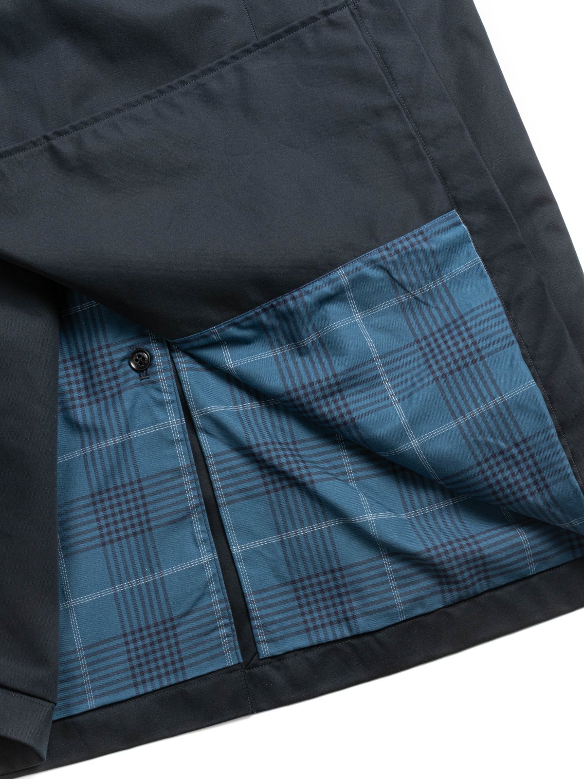 2L COTTON GORE–TEX DOUBLE BREASTED COAT NAVY - Image 7