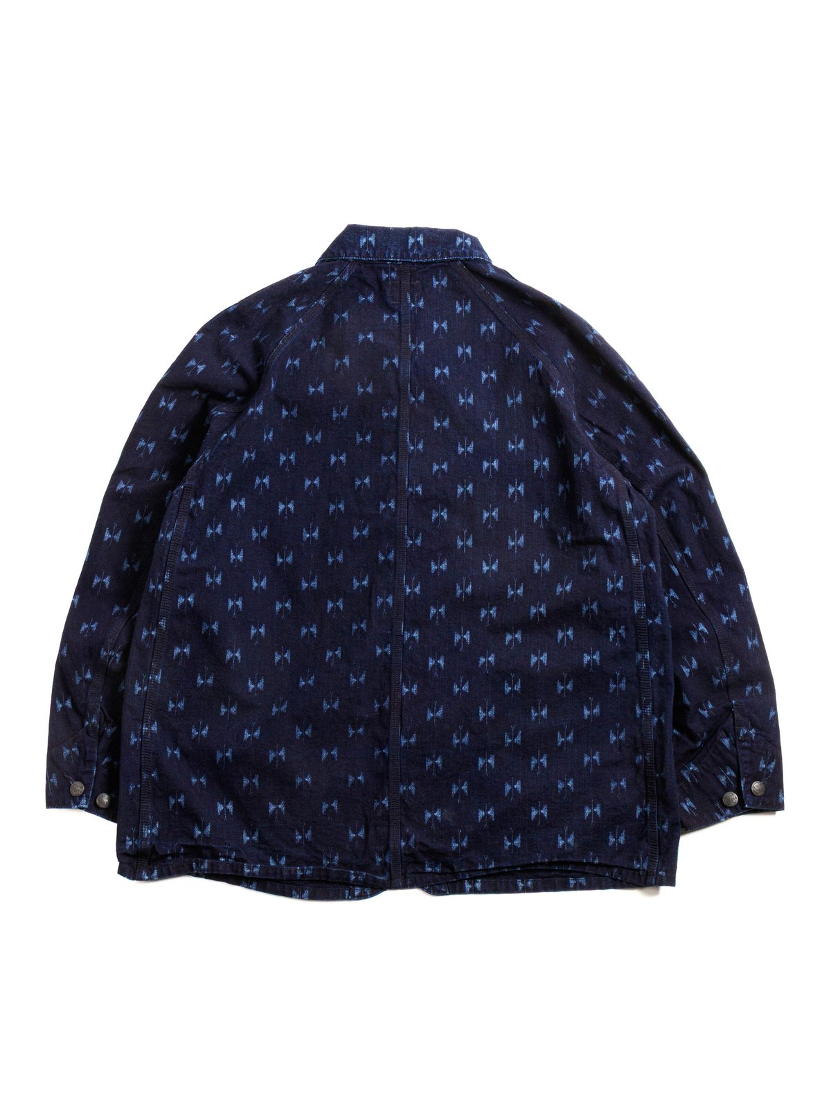 NEEDLES COVERALL 9oz PRINTED INDIGO KASURI - Image 4