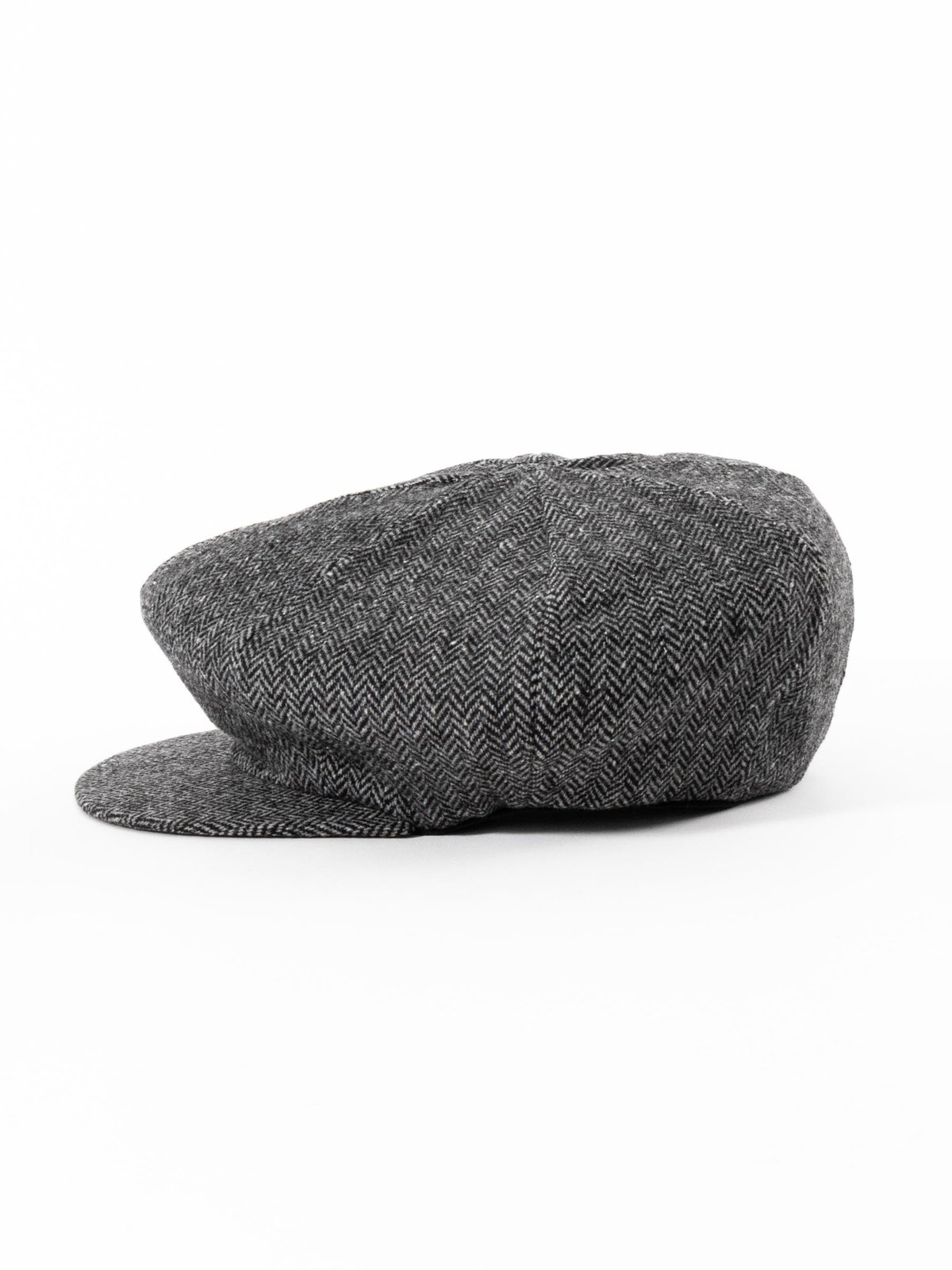 NEWSBOY CAP GREY HERRINGBONE - Image 3