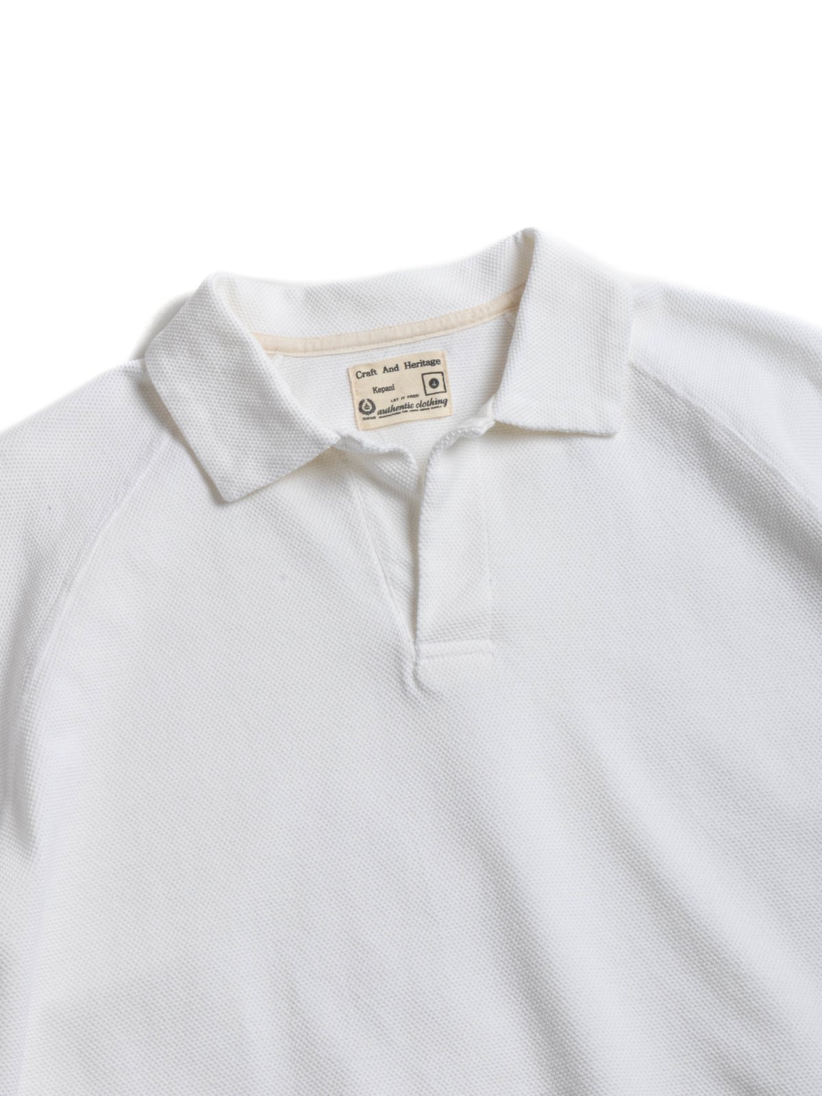 (KP2212ST) RAFFIA HEAVYWEIGHT PIQUE SKIPPER WHITE - Image 2