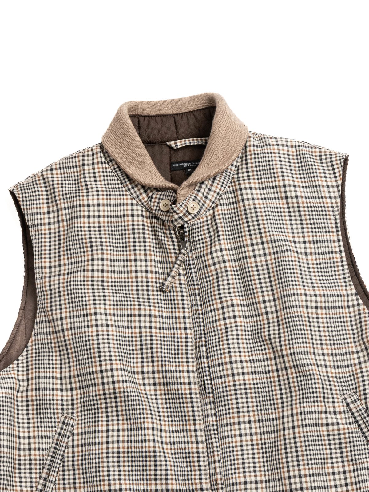 LL VEST KHAKI PLAID POLYESTER CLOTH - Image 2