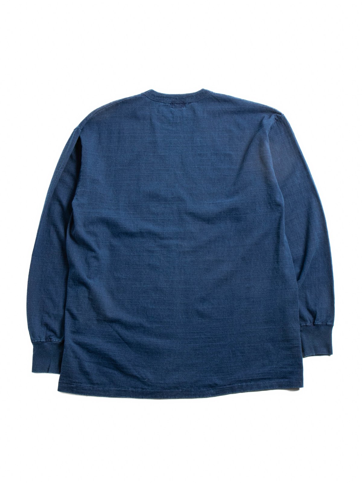 (LOT 55001IND) 7.7OZ MID WEIGHT L/S TEE INDIGO DYE - Image 4