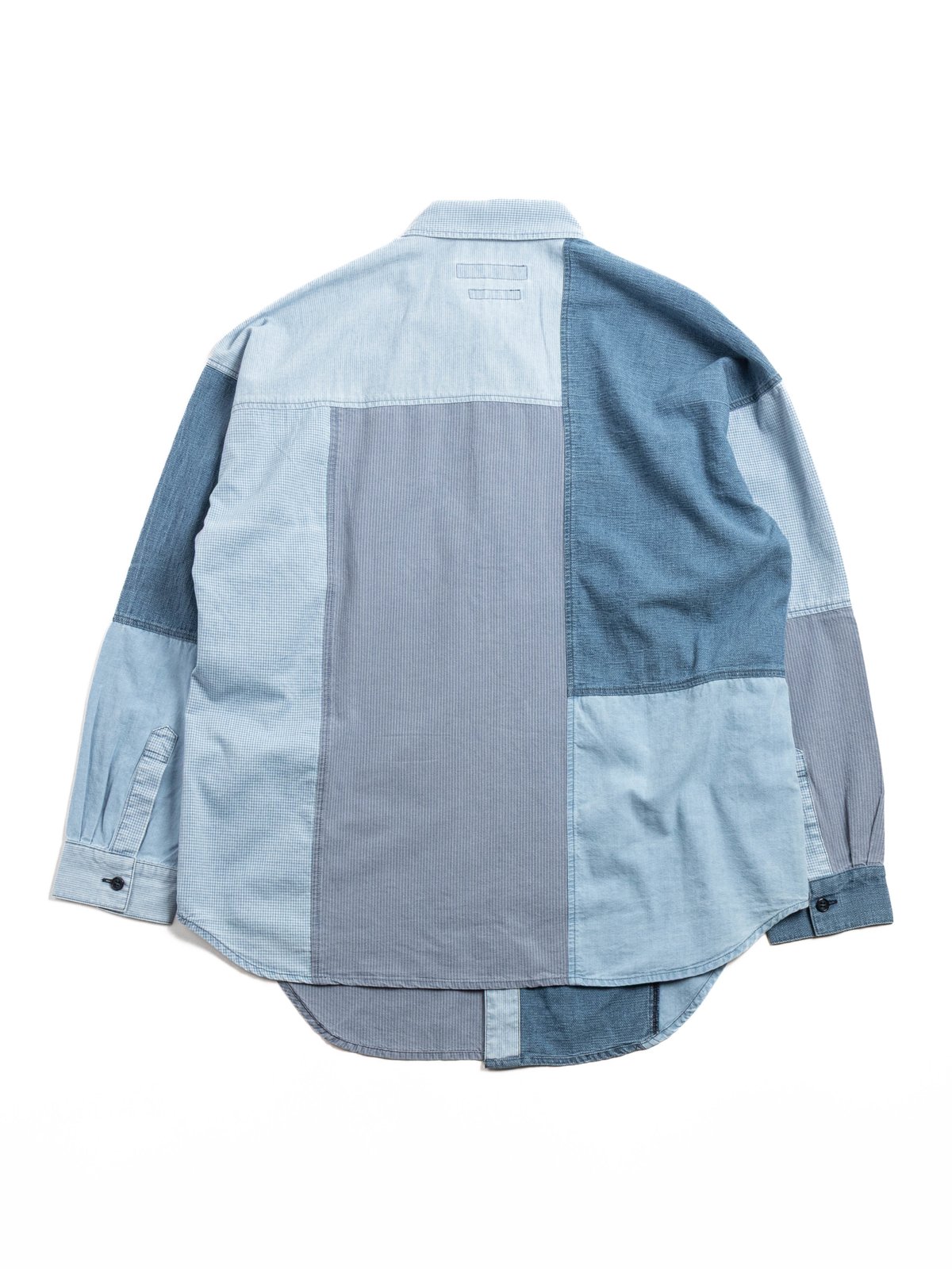 FDMTL PATCHWORK SHIRT 3YR WASH INDIGO - Image 3