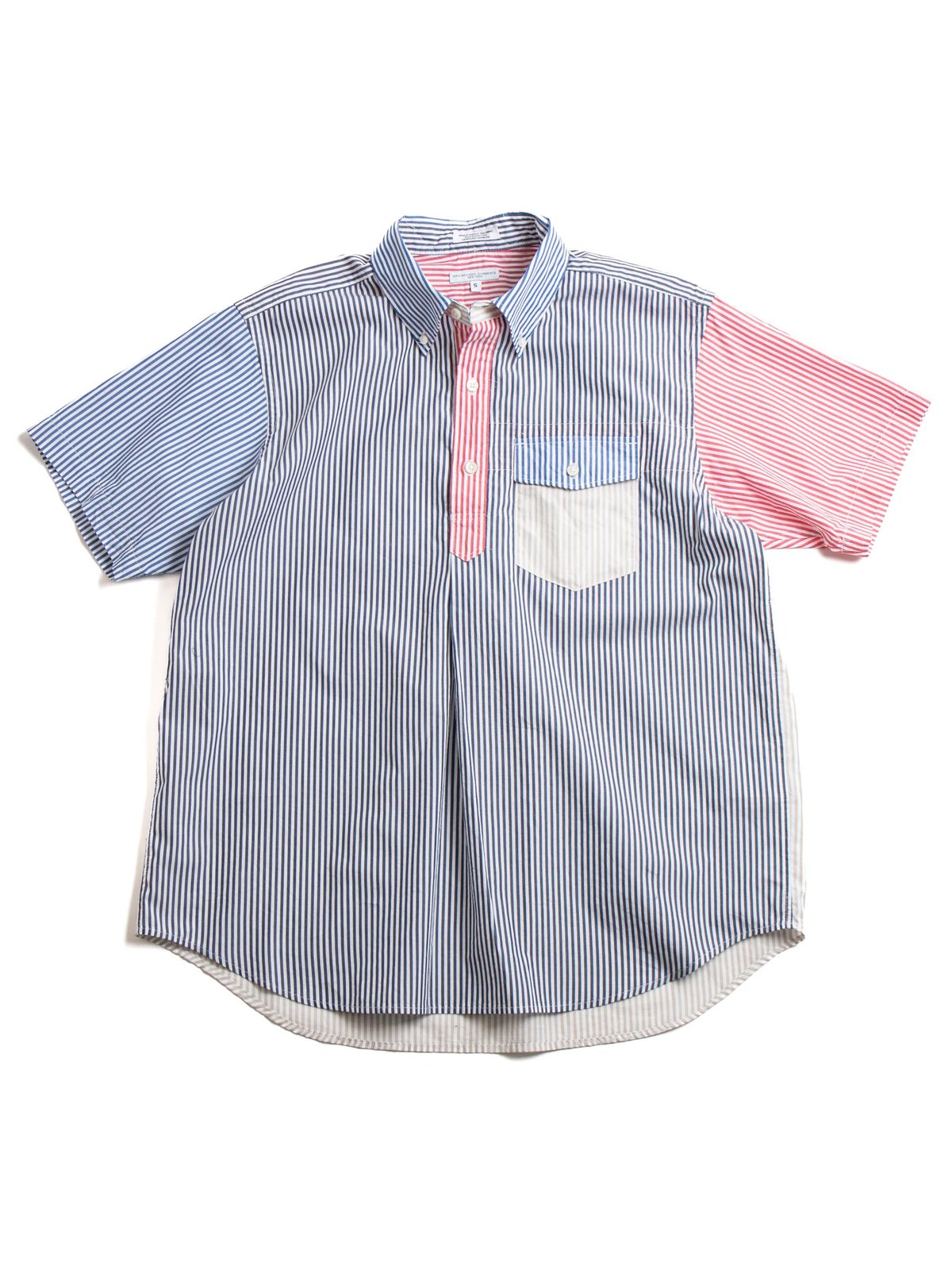 POPOVER DB SHIRT NAVY CANDY STRIPE BROADCLOTH - Image 1