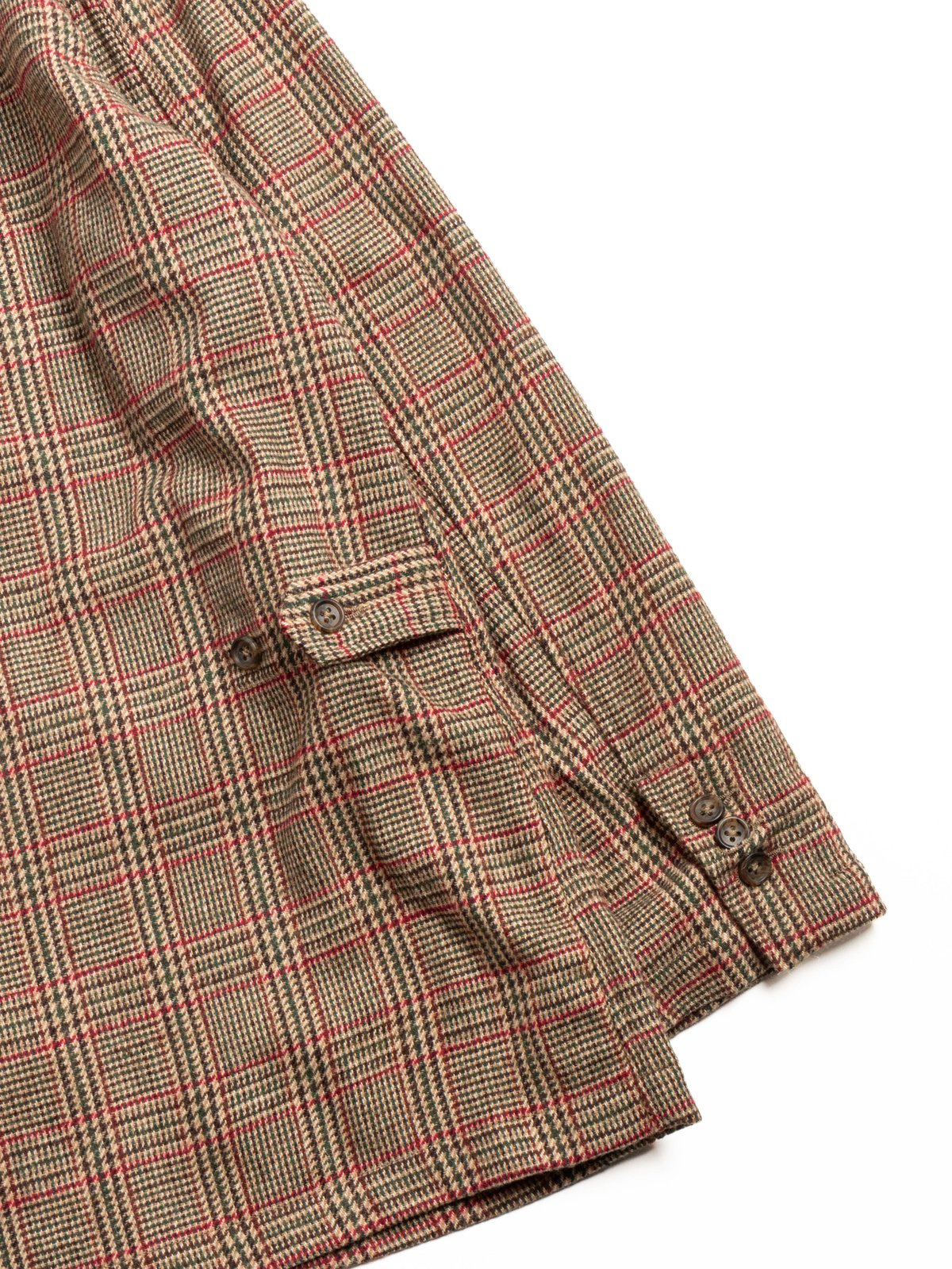 LOITER JACKET / TAN / RED WOOL POLY GLEN PLAID - Image 4