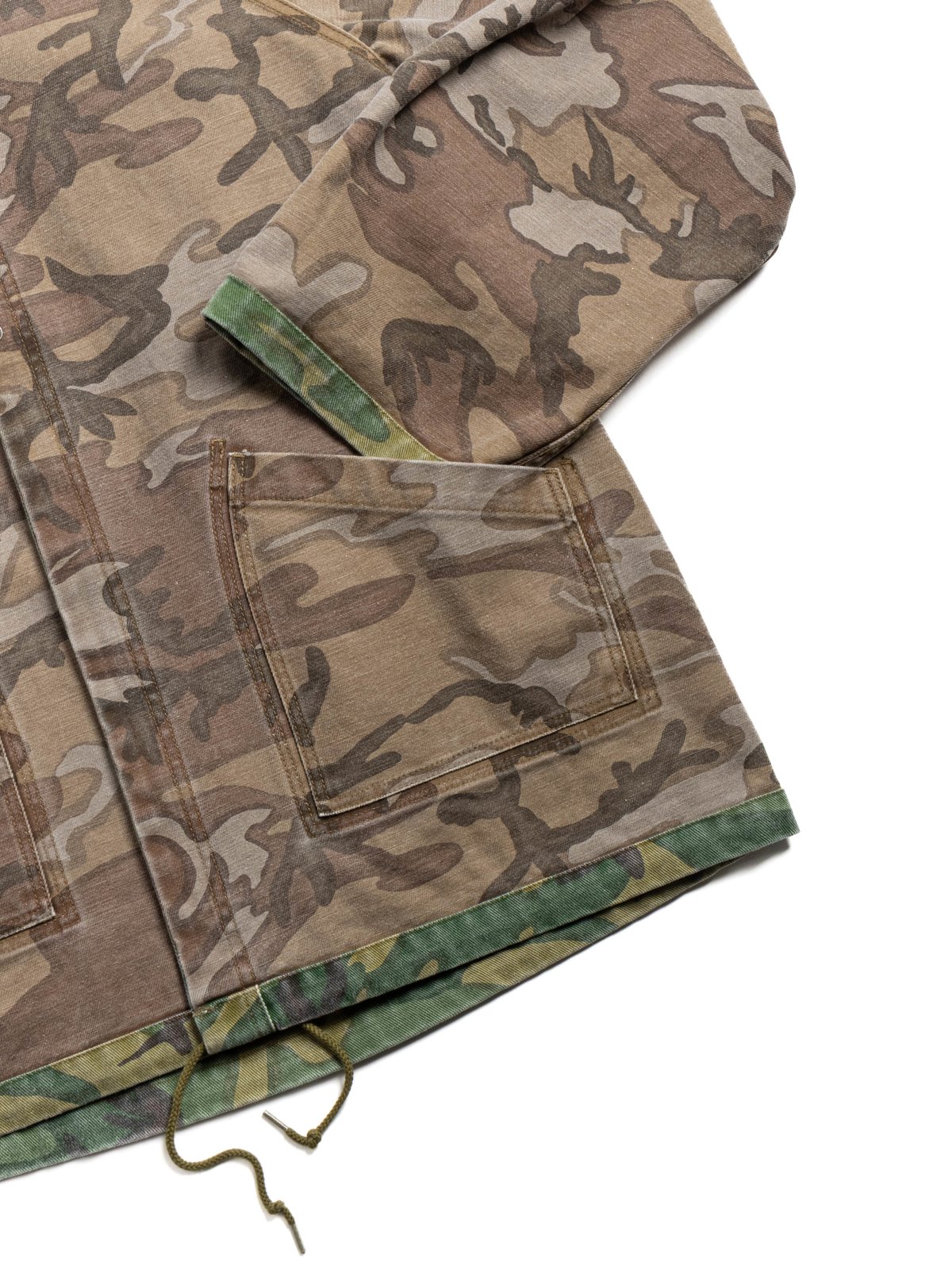 NEEDLES REVERSIBLE HOODED COAT CAMO TWILL - Image 8