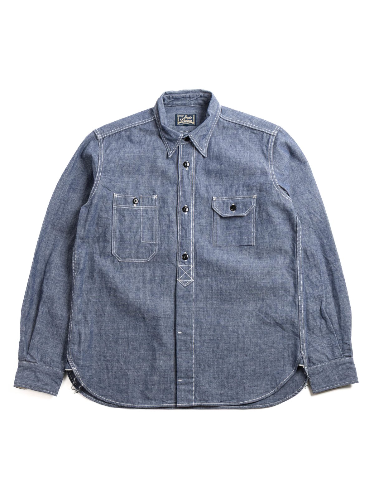 NO.5333A CHAMBRAY SHIRT BLUE - Image 1