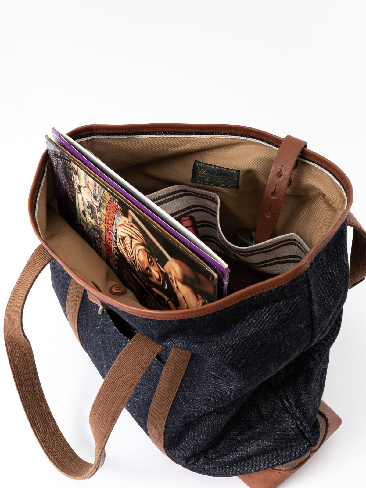(Lot 5212) INDIGO DENIM TOTE BAG - Image 7