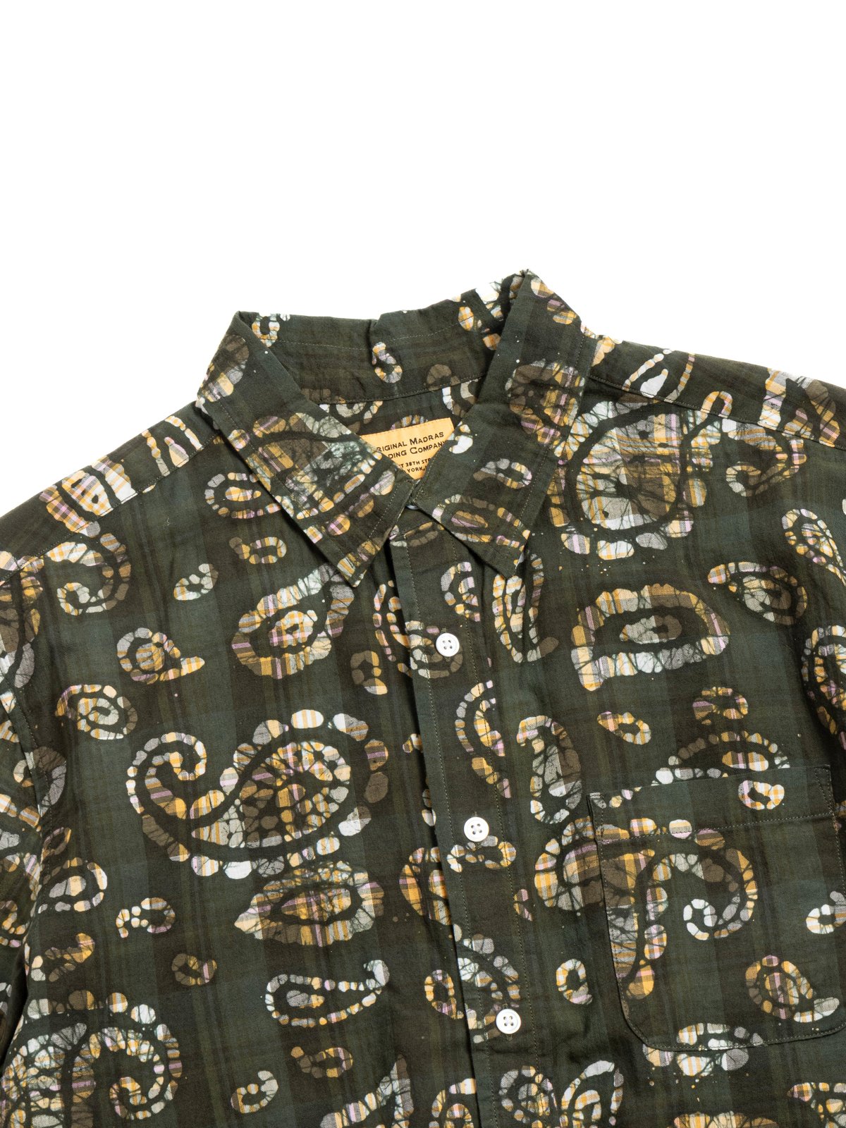 (OM45645.11) STANDARD WEAVE MADRAS CHECK BATIK GREEN - Image 2