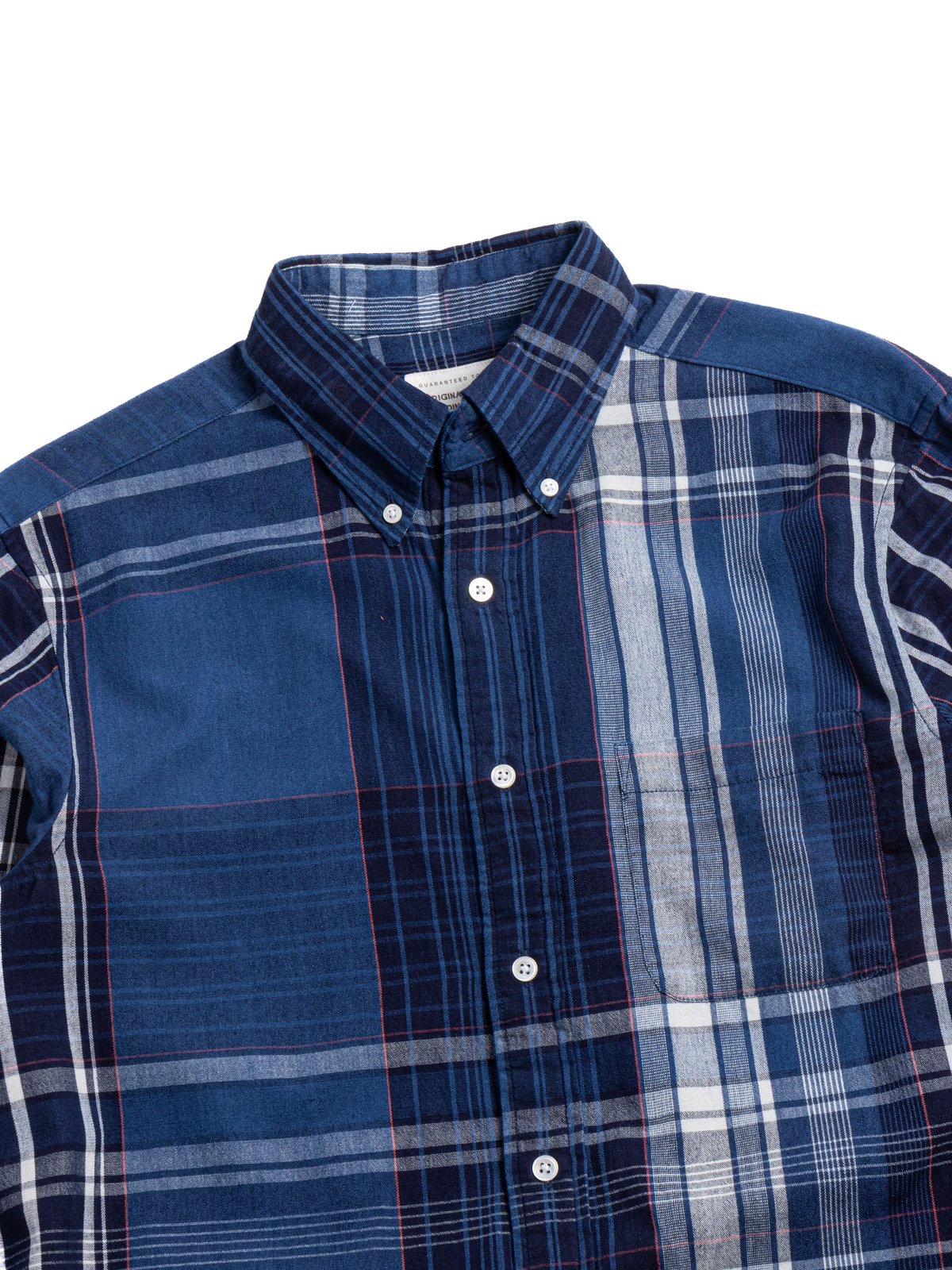 (OM45475.35) TBB HAND WOVEN NATURAL DYE ORGANIC STOUT WEAVE B.D. STRAIGHT HEM SHIRT - Image 2