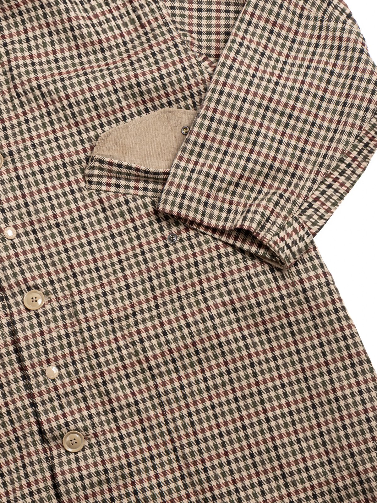 HIGHLAND PARKA / BROWN / OLIVE HEAVY GUN&ndash;CLUB CHECK - Image 4
