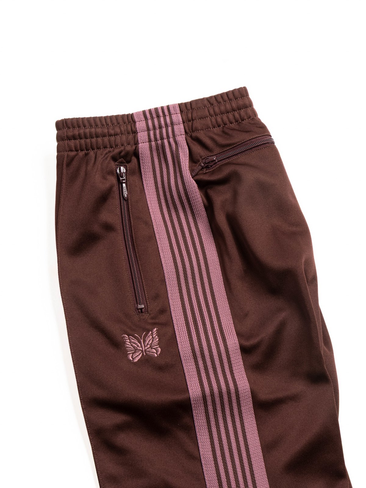 NEEDLES TRACK PANT – POLY SMOOTH BROWN - Image 4