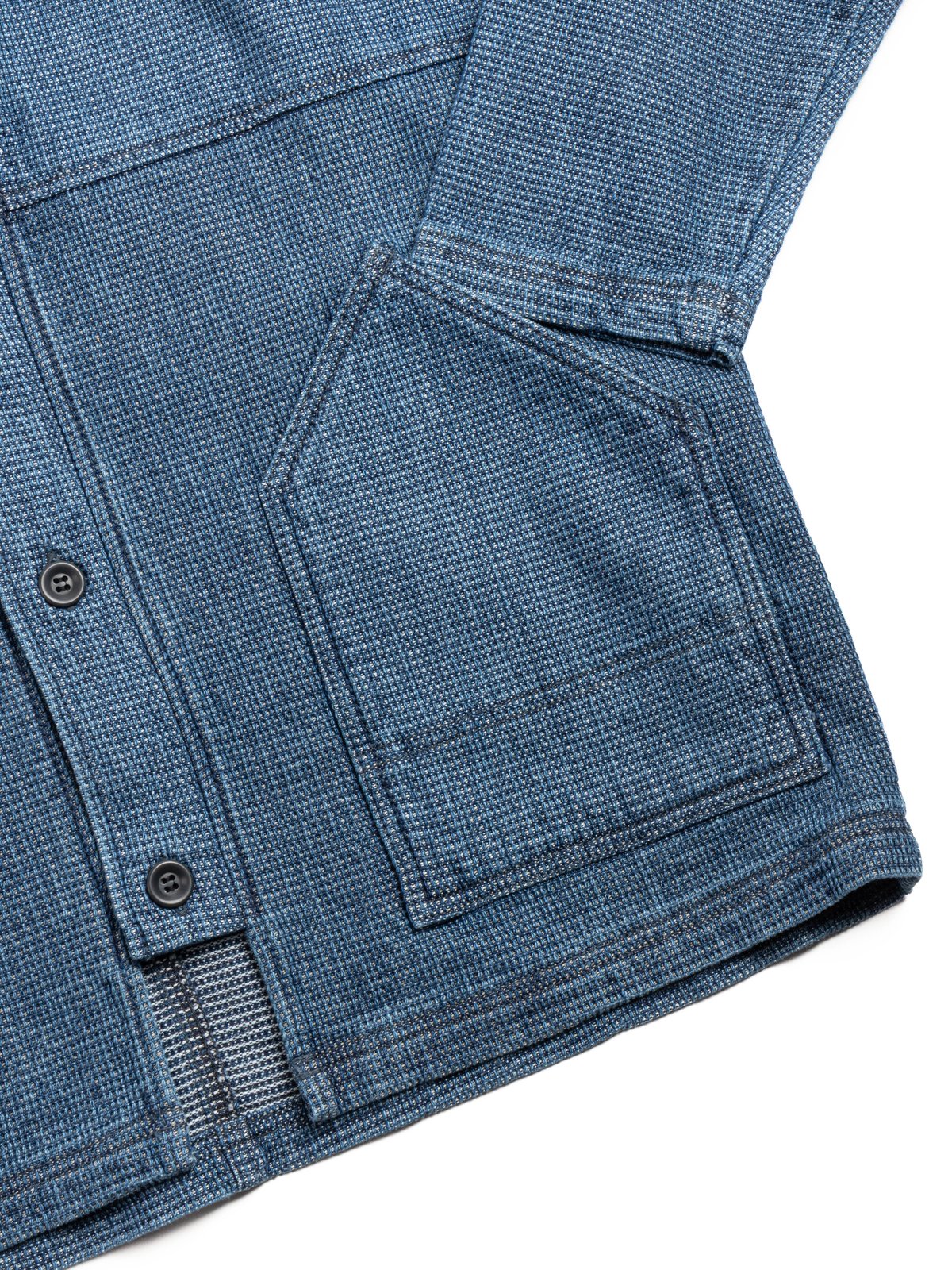 FDMTL INDIGO CARDIGAN 3YR WASH INDIGO - Image 2
