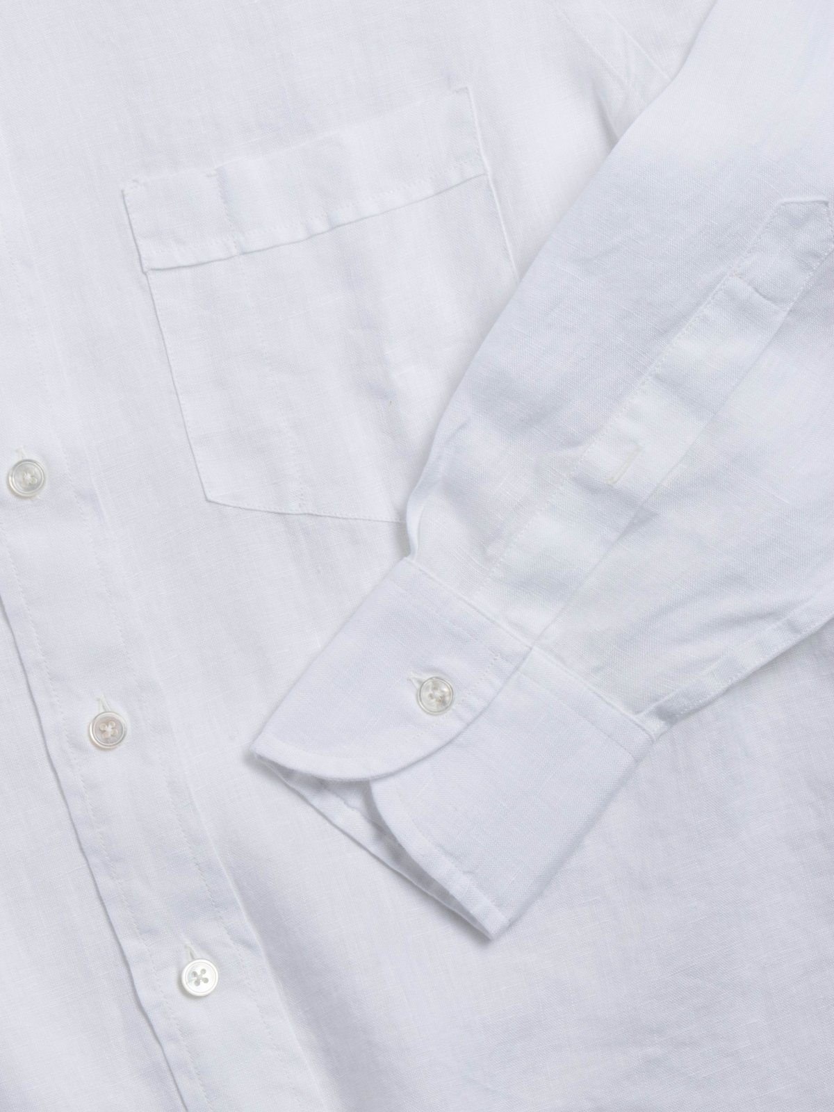 THE LINEN SUMMER SHIRT WHITE - Image 3