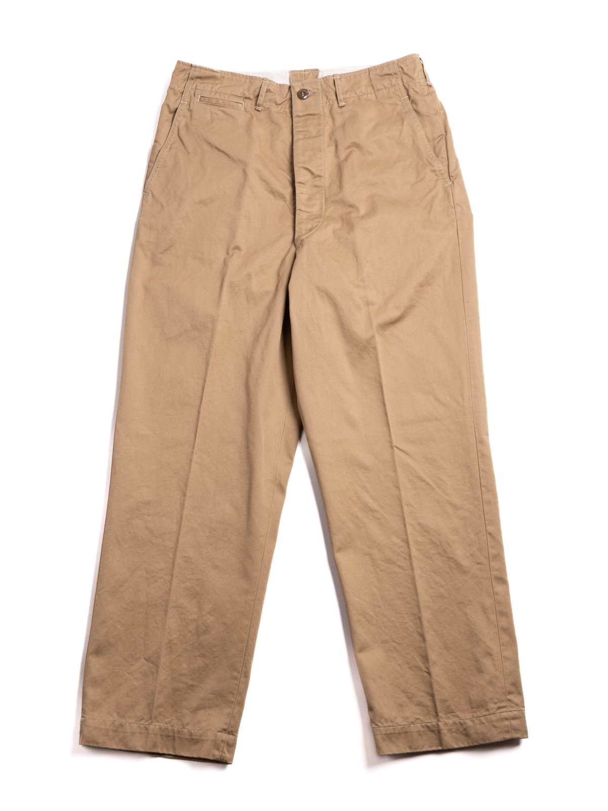 (V5361–41) VINTAGE FIT ARMY TROUSER DARK KHAKI - Image 1