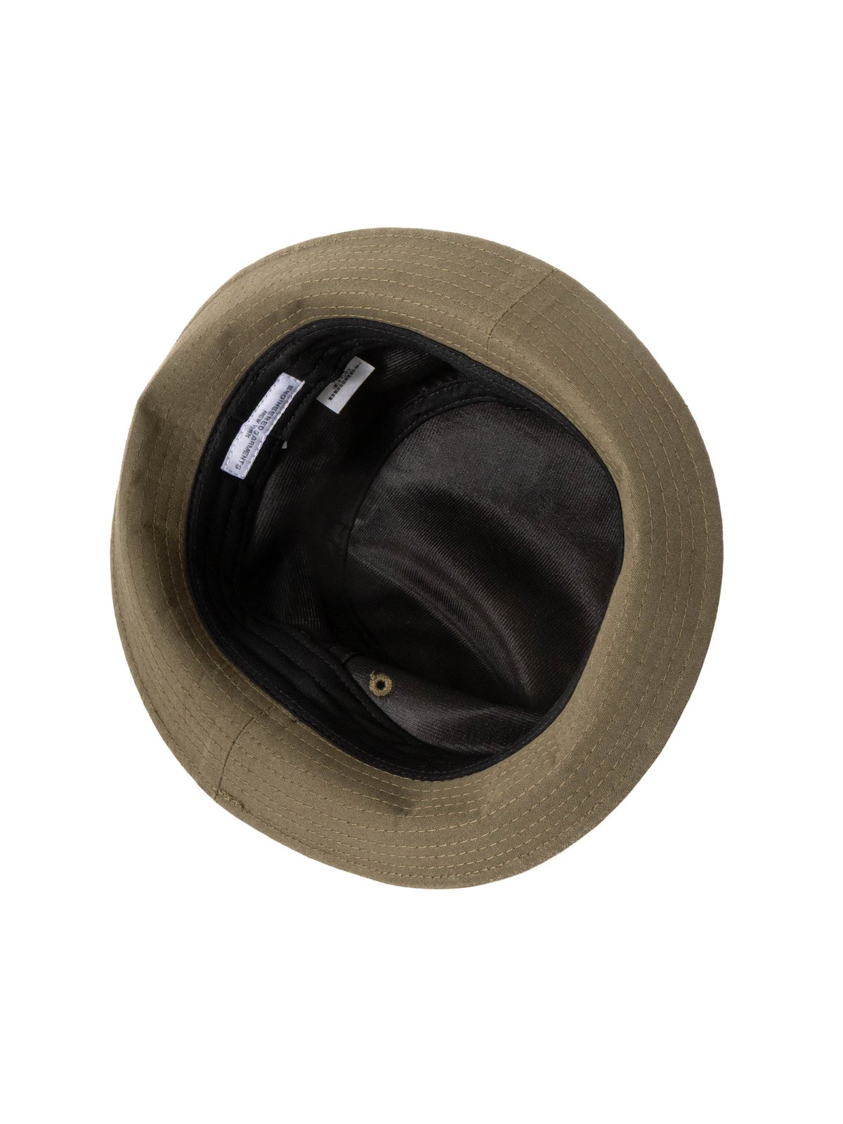 PORKPIE HAT OLIVE COTTON SANDED CLOTH - Image 4