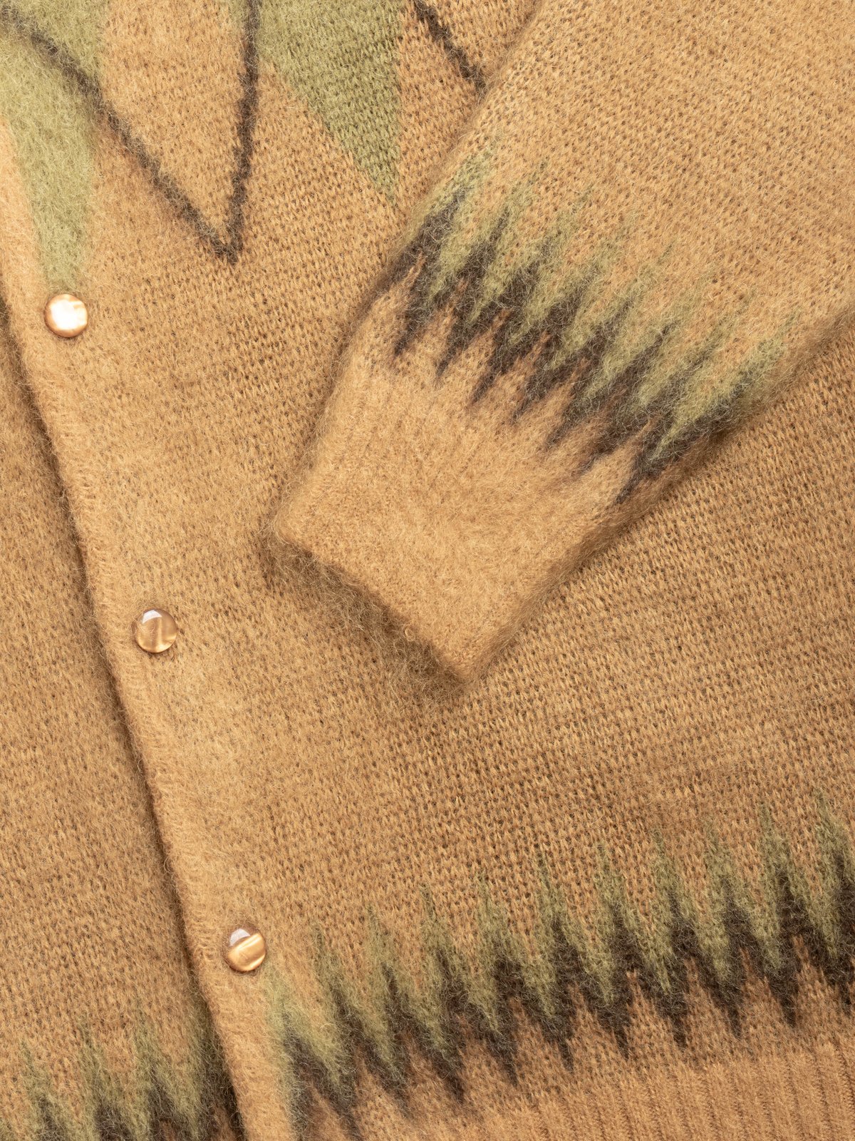 NEEDLES MOHAIR CARDIGAN – ARGYLE - Image 3