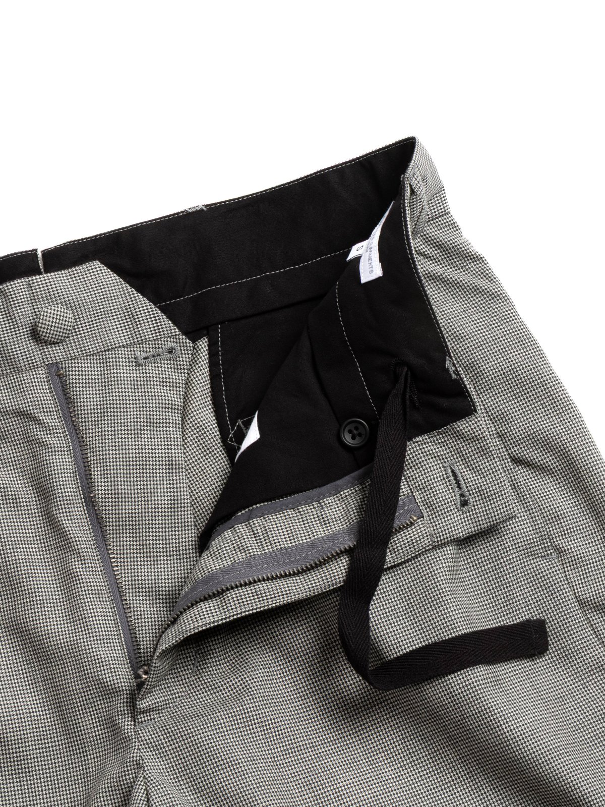 ANDOVER PANT GREY MICRO HOUNDSTOOTH TROPICAL WOOL  - Image 3