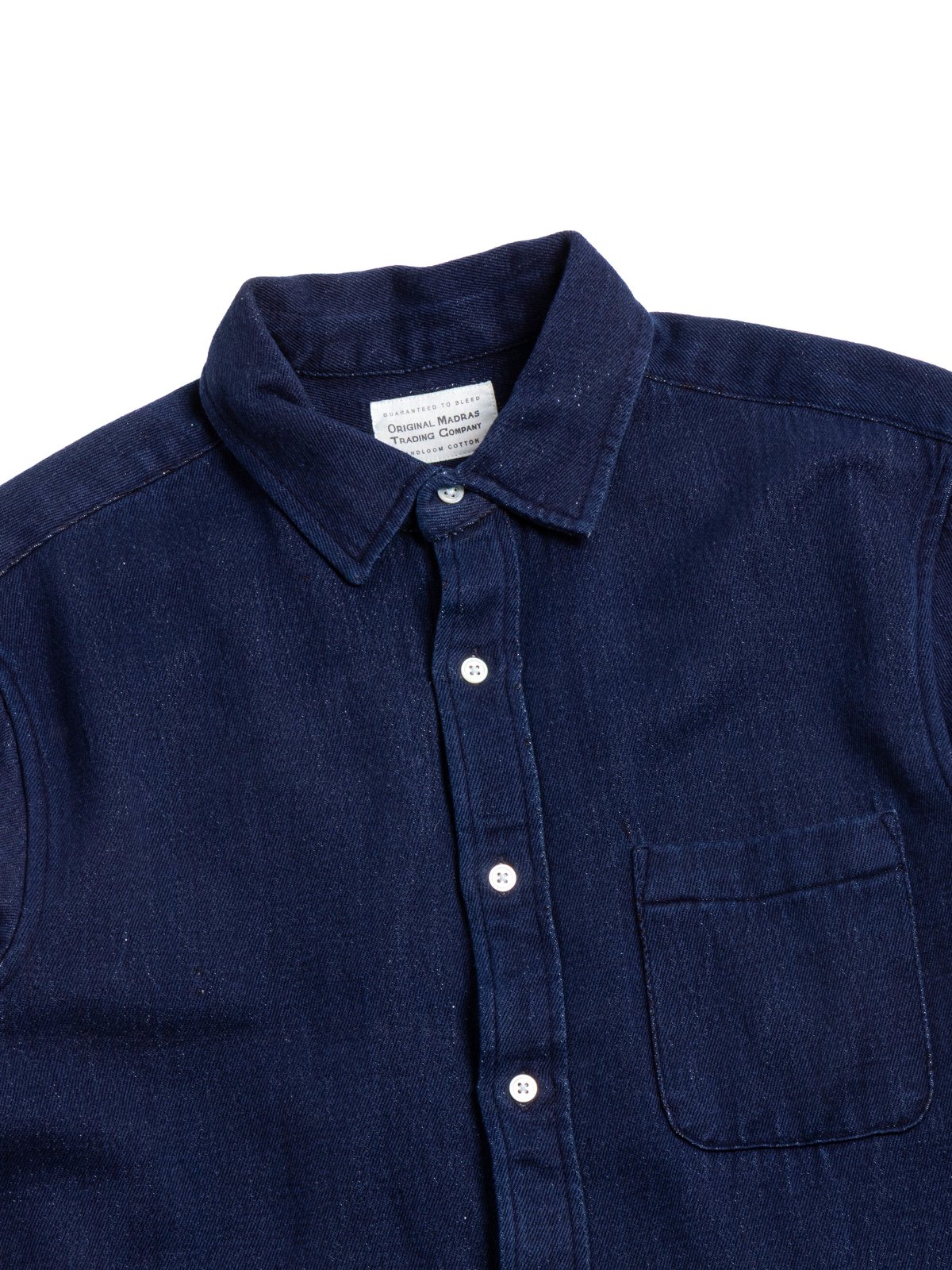 (OM45475.55) TBB HAND WOVEN 10OZ TWILL WEAVE DENIM STRAIGHT HEM SHIRT - Image 2