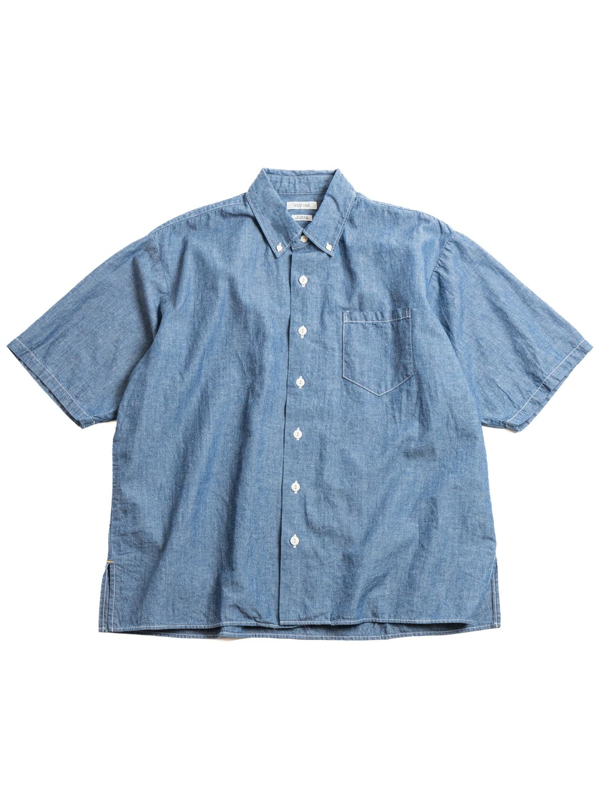 COTTON×LINEN CHAMBRAY BD SHIRT INDIGO by SEUVAS – The Bureau Belfast ...