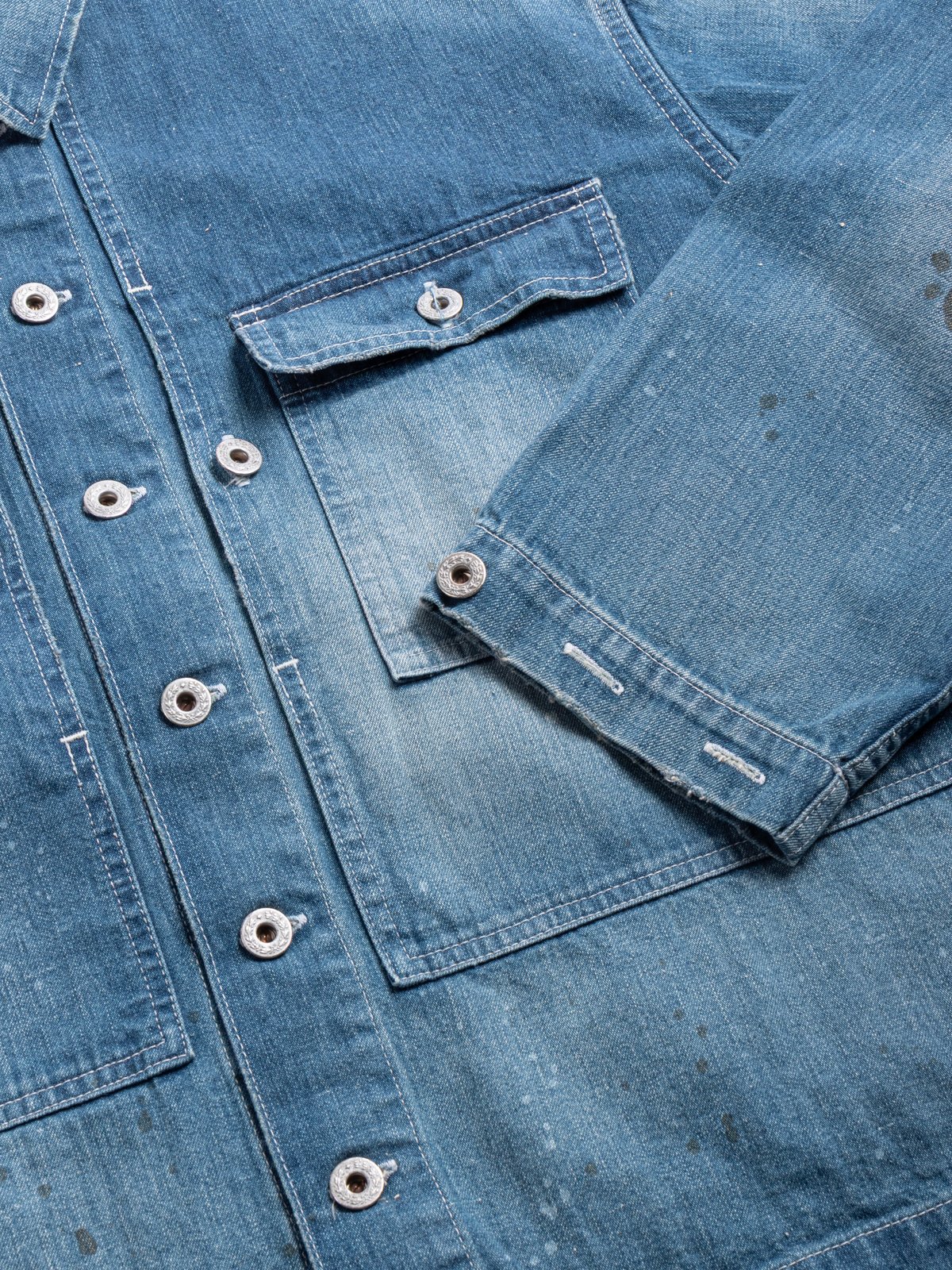 DENIM P&ndash;44 JACKET (USED WASH) INDIGO - Image 3