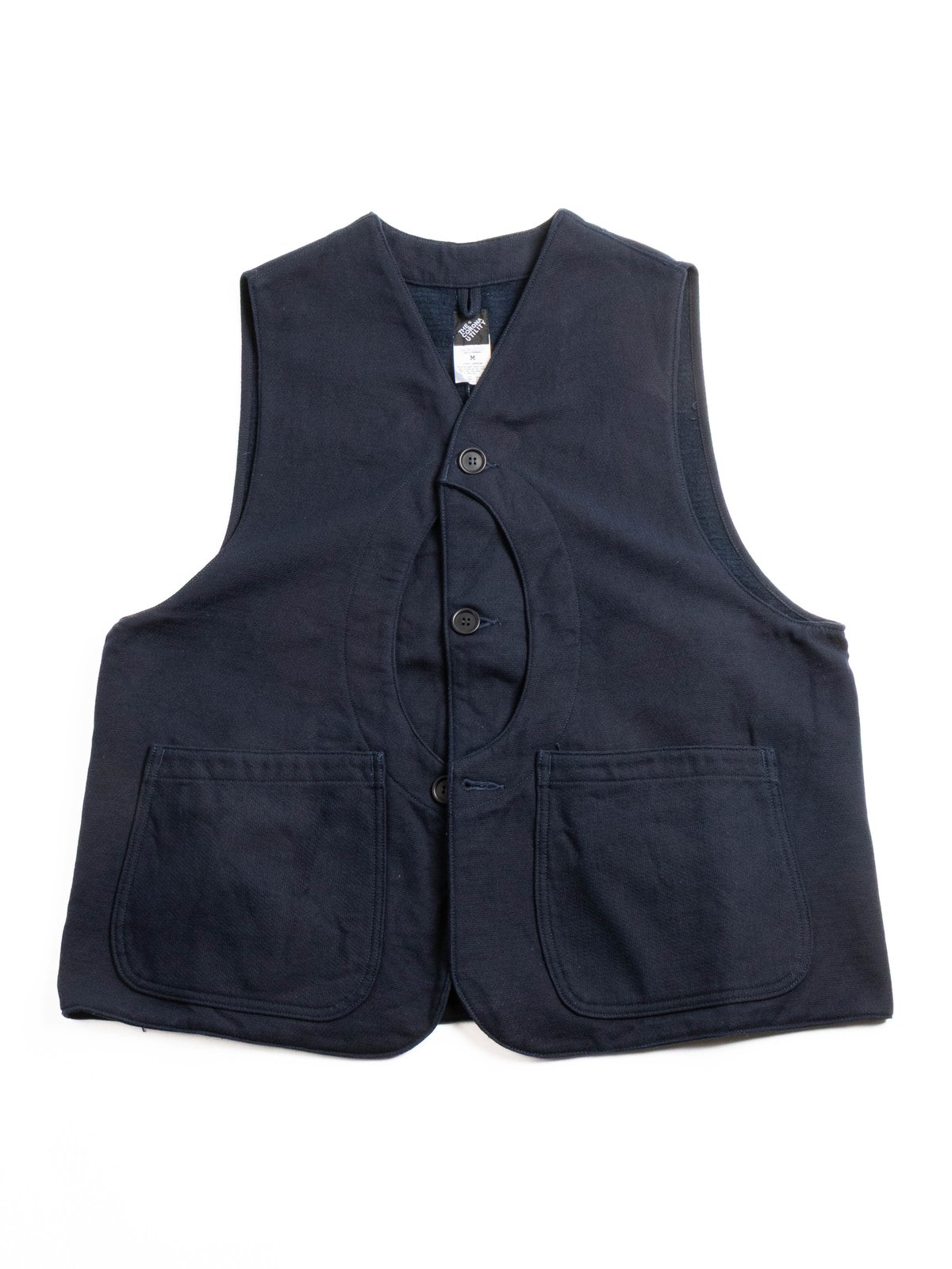 (CV002) GAME VEST HUNTING DOBBY CLOTH NAVY - Image 1