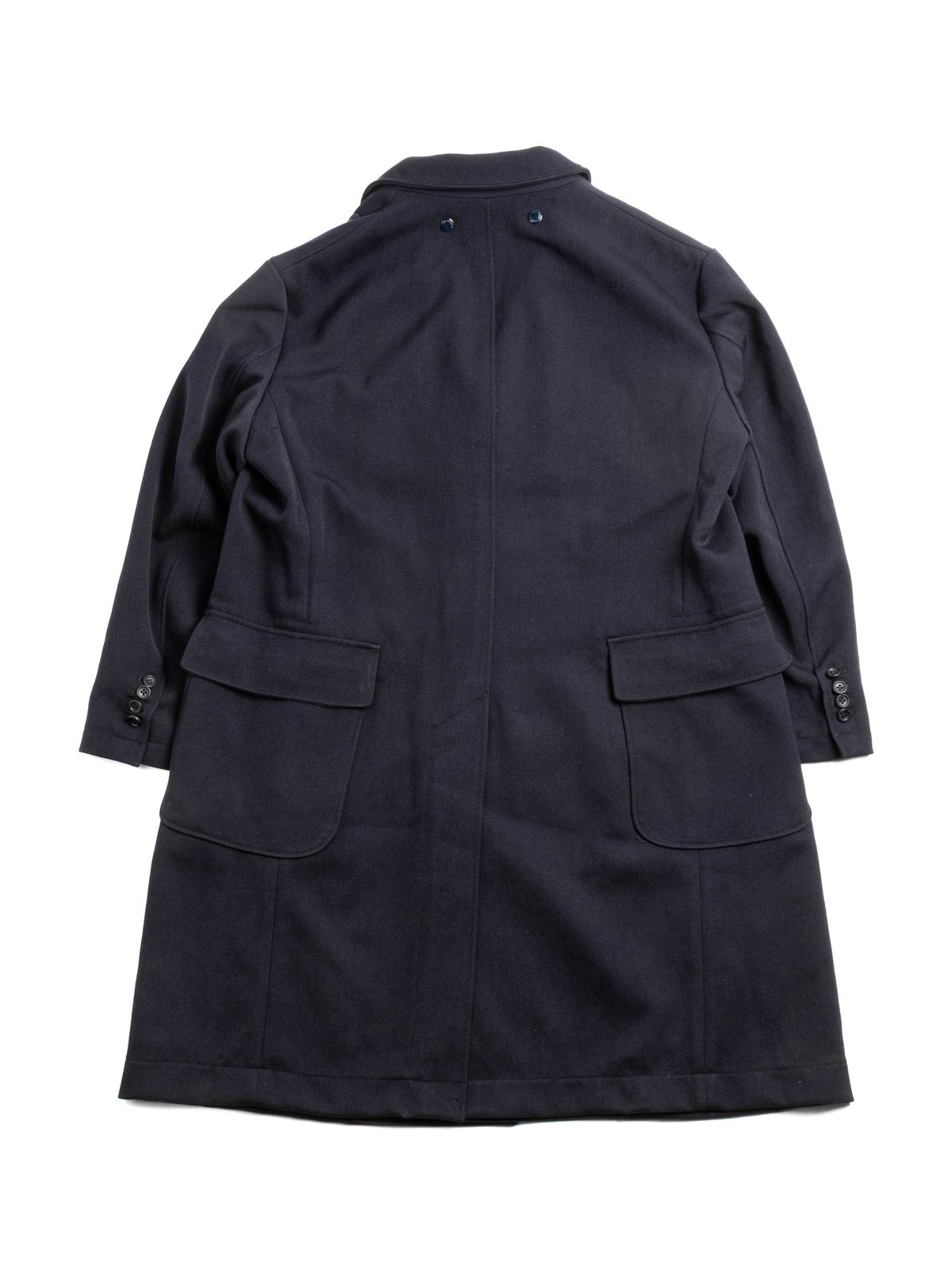 CHESTER COAT DK.NAVY HEAVY WOOL ELASTIQUE - Image 11