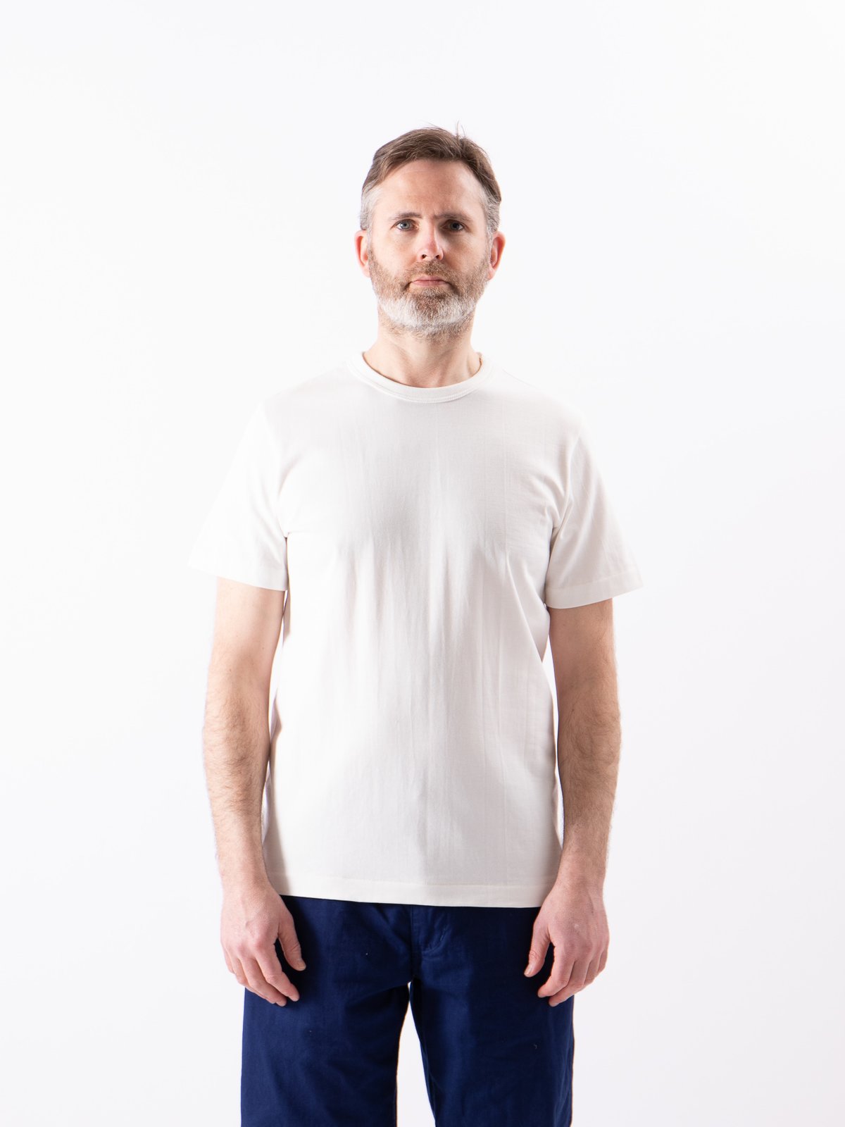White 214 Organic Cotton Rundhals Shirt - Image 2