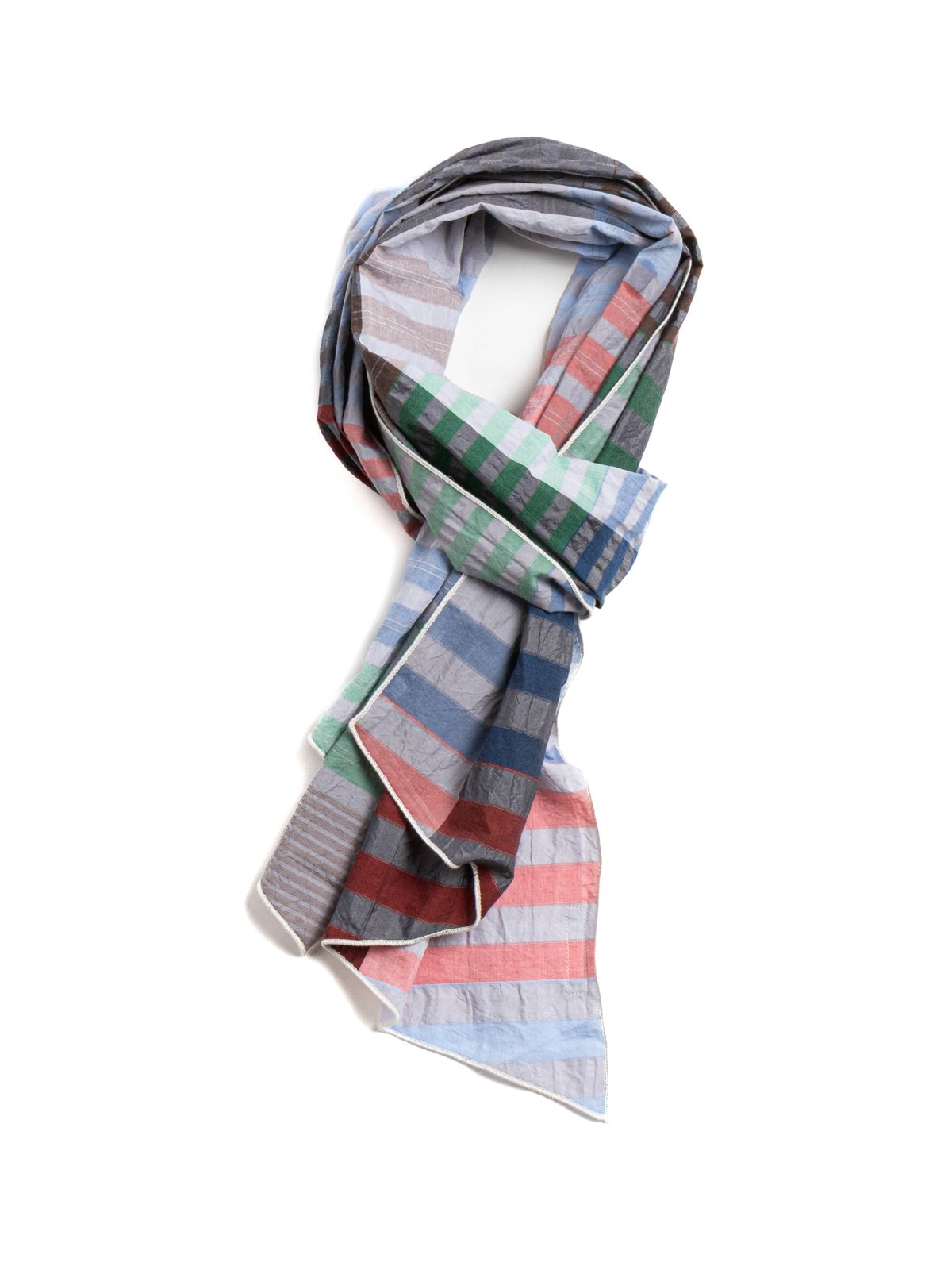 LONG SCARF MULTI COLOR CP BIG PLAID  - Image 1