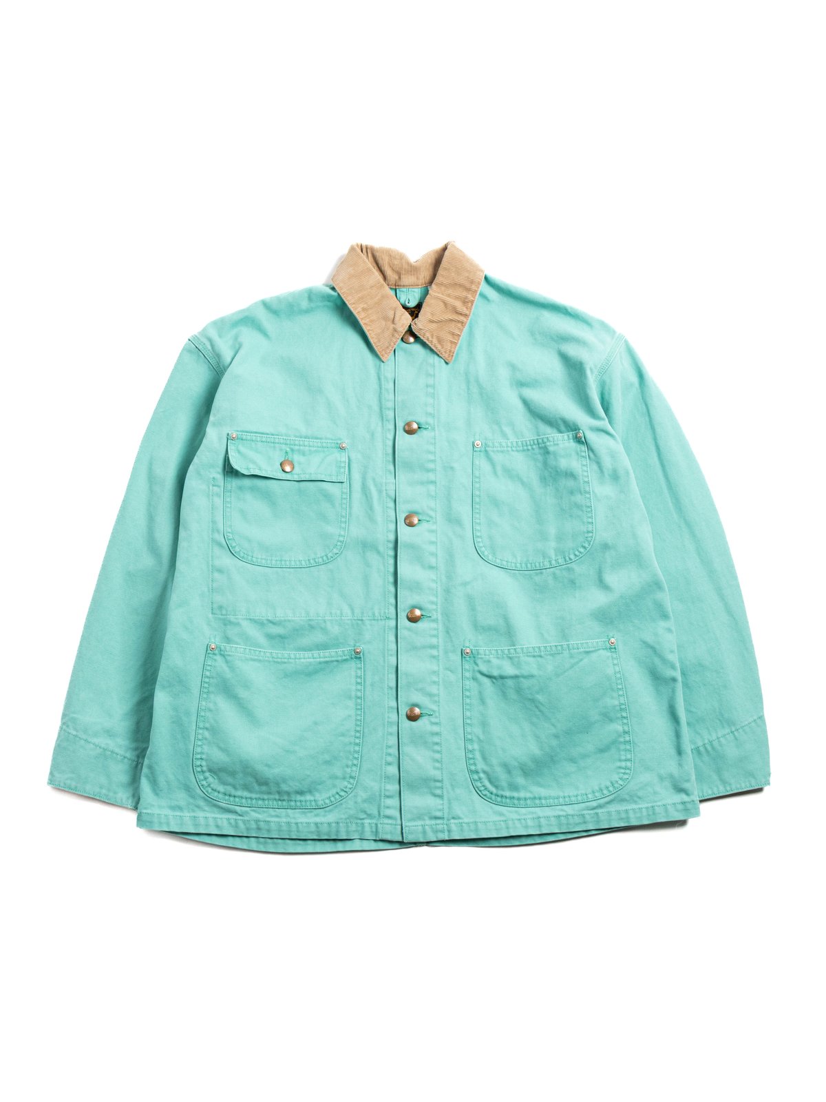 (6034) RELAX FIT OXFORD COVERALL TURQUOISE - Image 1