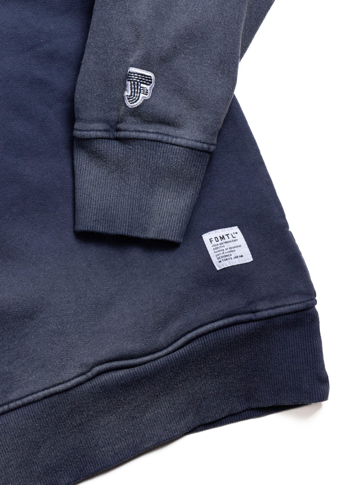 FDMTL LOGO HOODIE 3YR WASH NAVY - Image 4